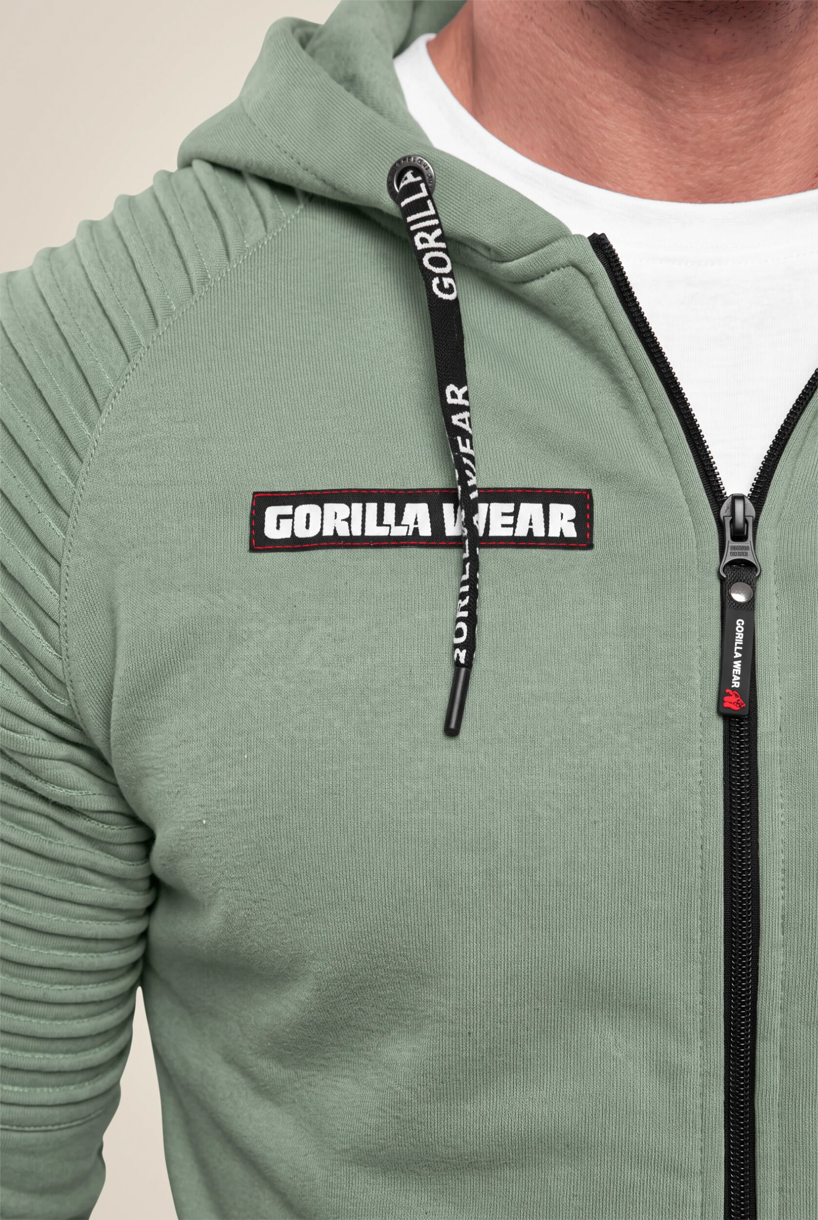 Sweat zippé Georgia Gorilla Wear homme - Vert 4
