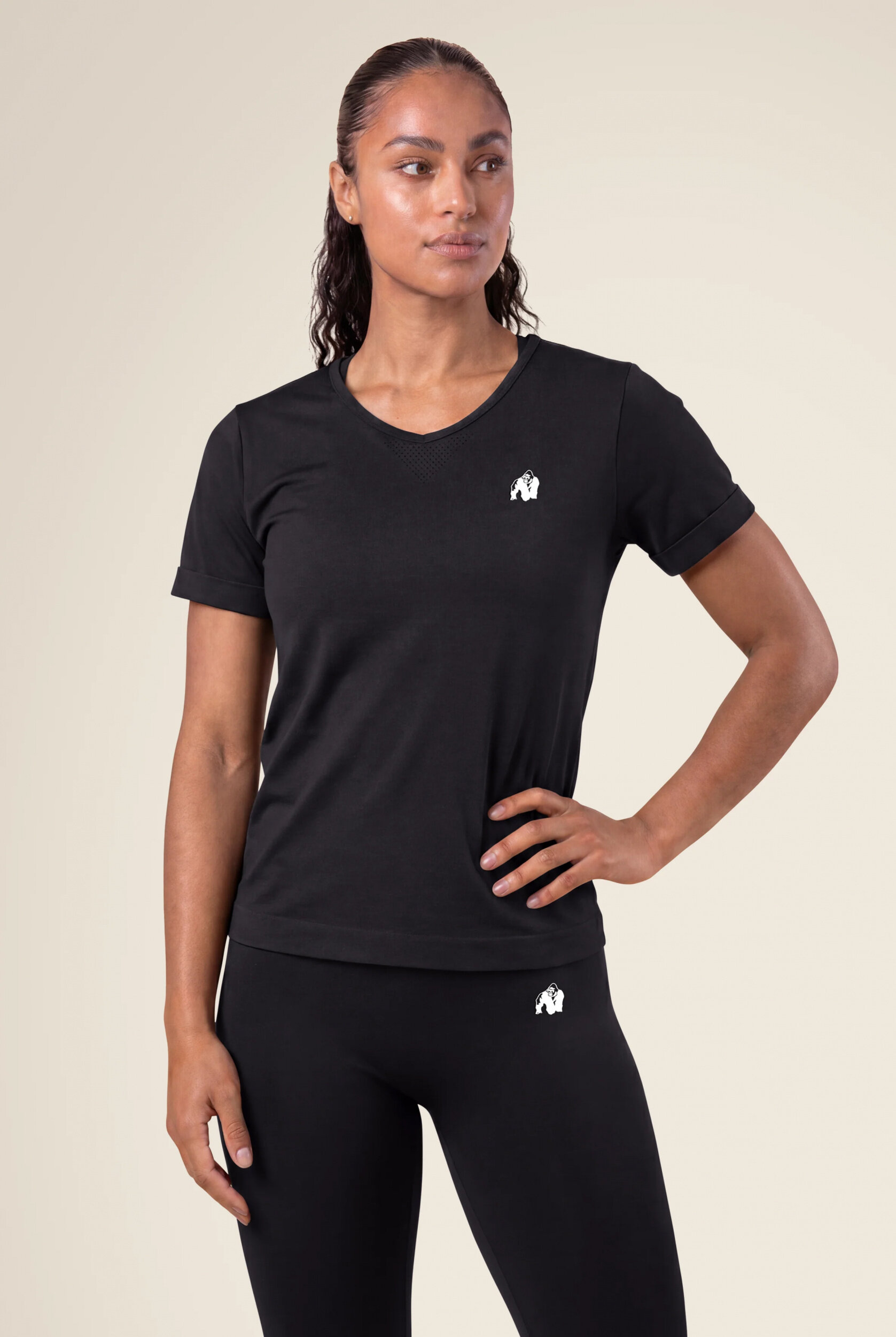 T-shirt sans coutures Neiro Gorilla Wear femme - Noir