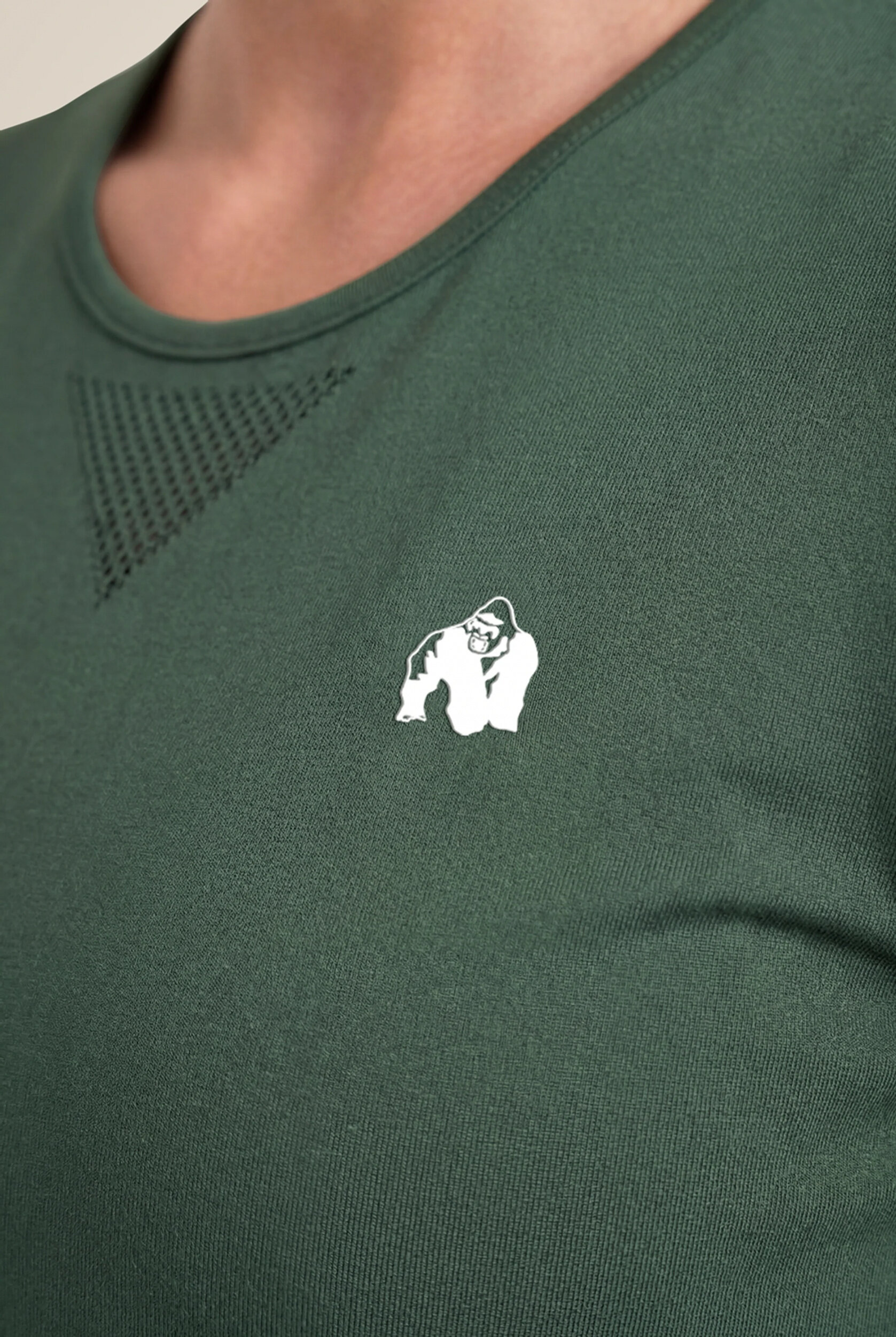 T-shirt sans coutures Neiro Gorilla Wear femme - Vert kaki 4
