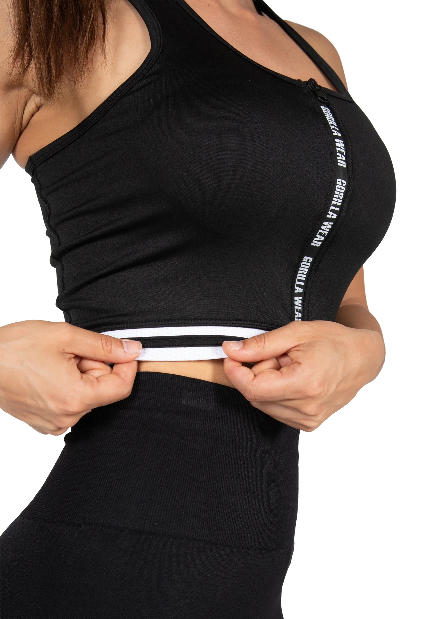 Top court zippé Mesa Gorilla Wear femme - Noir 4