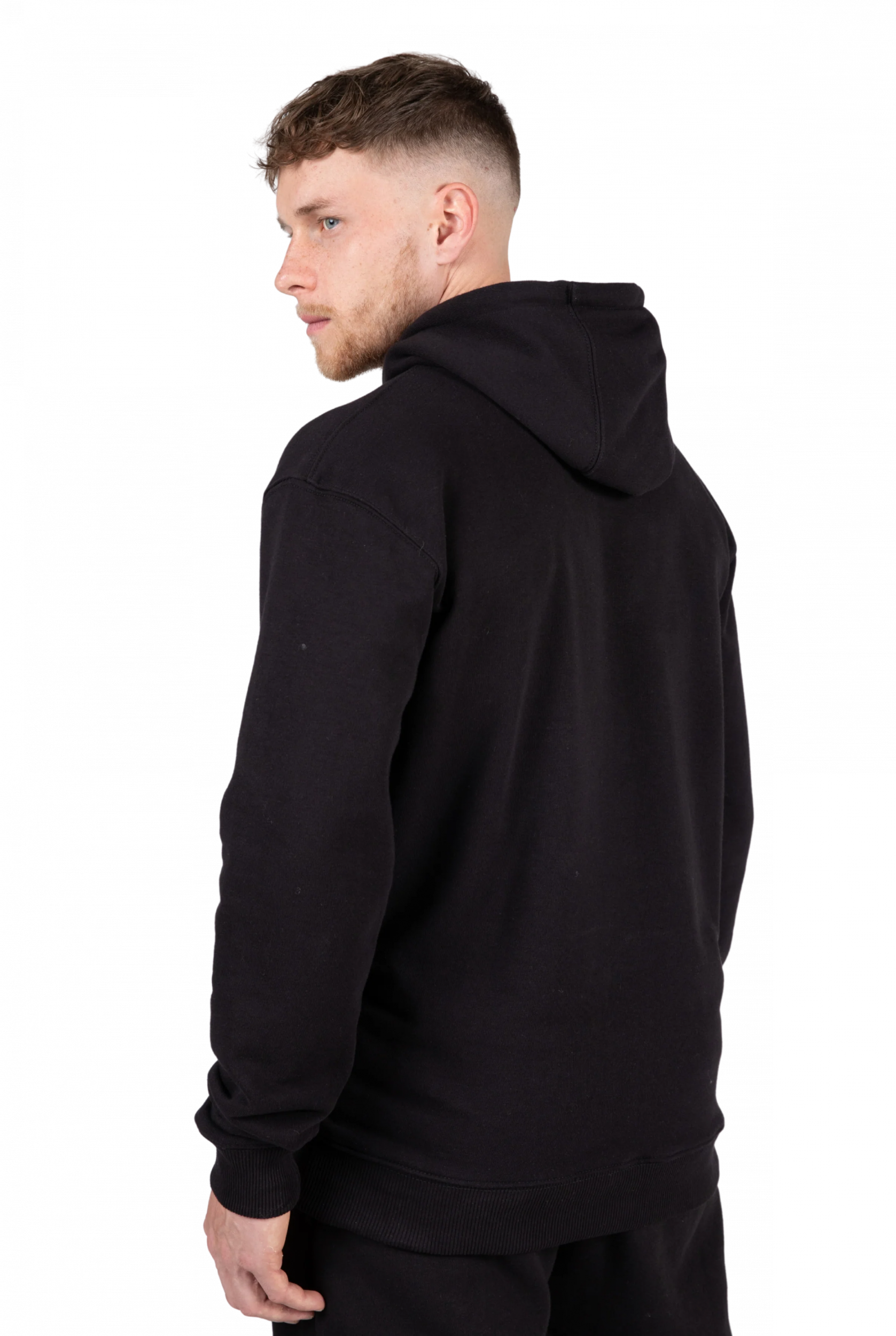 Sweat à capuche oversize Crowley Gorilla Wear homme - Noir, vue officielle 2