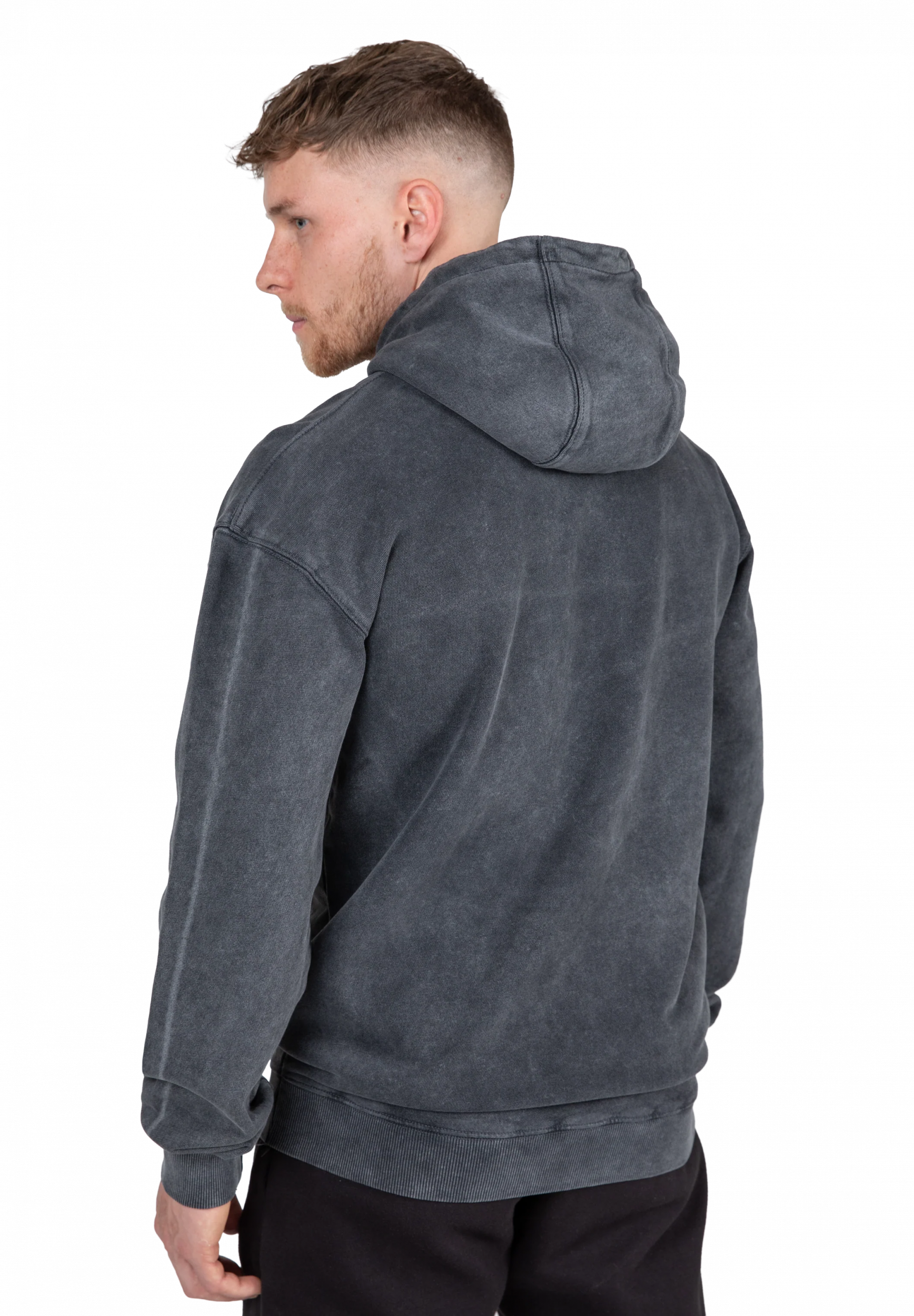 Sweat à capuche oversize Crowley Gorilla Wear homme - Gris délavé - photo officielle 2