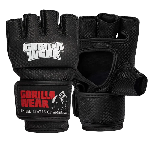 Gants MMA Manton avec pouce Gorilla Wear - Noir/Blanc - photo officielle 1