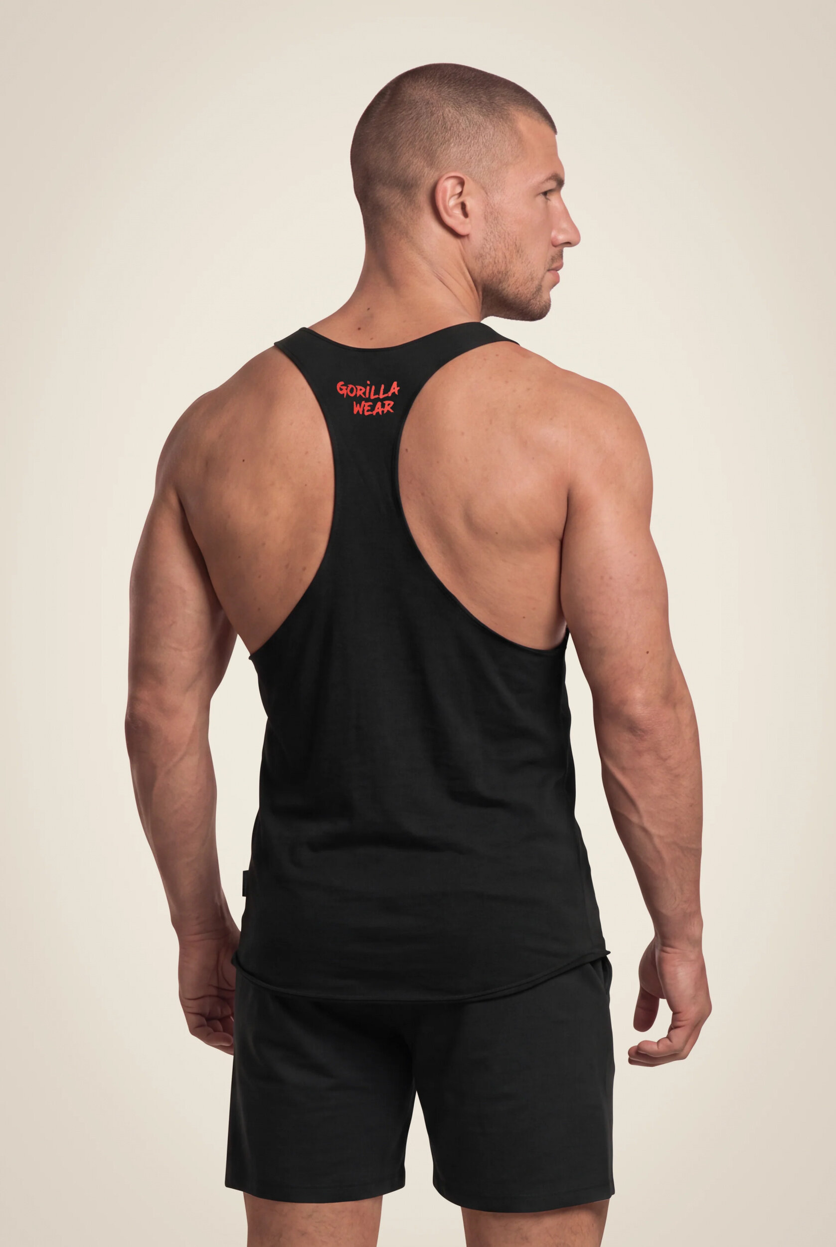 Débardeur stringer Melrose Gorilla Wear homme - Noir - photo officielle 2