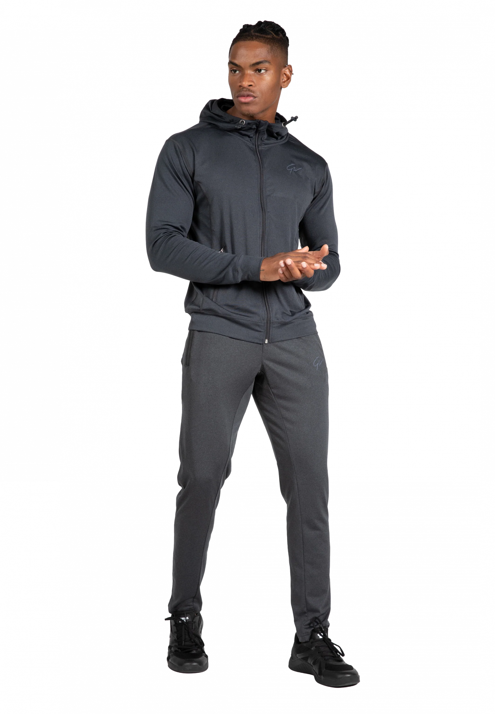 Veste de training Glendo Gorilla Wear homme - Anthracite - photographie officielle 3