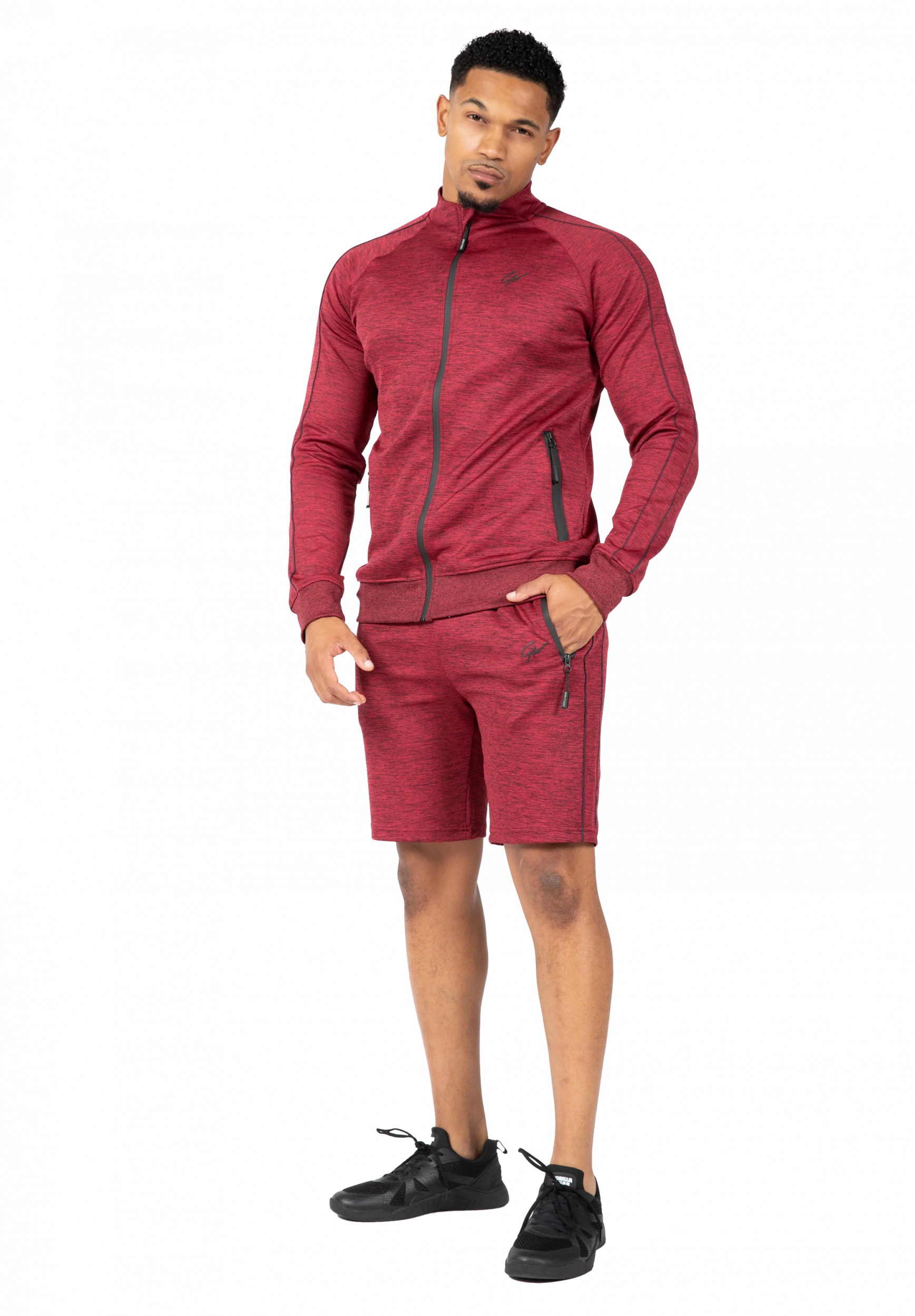 Veste de training Wenden Gorilla Wear homme - Bordeaux - photographie officielle 3
