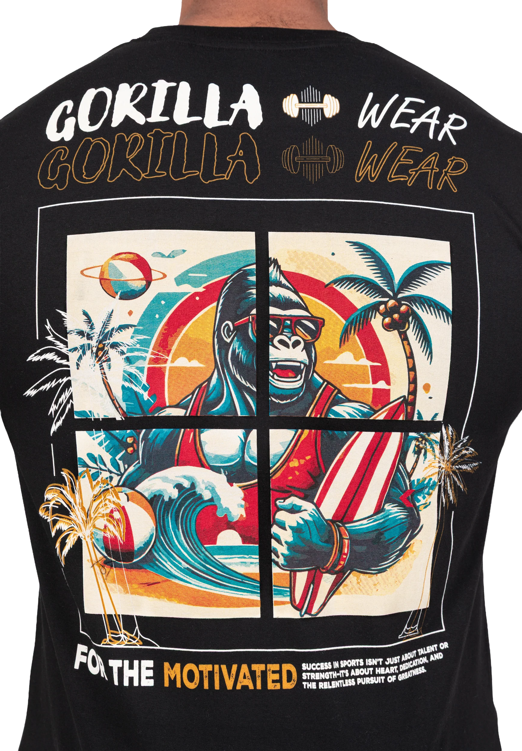 T-shirt Santa Cruz Gorilla Wear homme - Noir photo 5