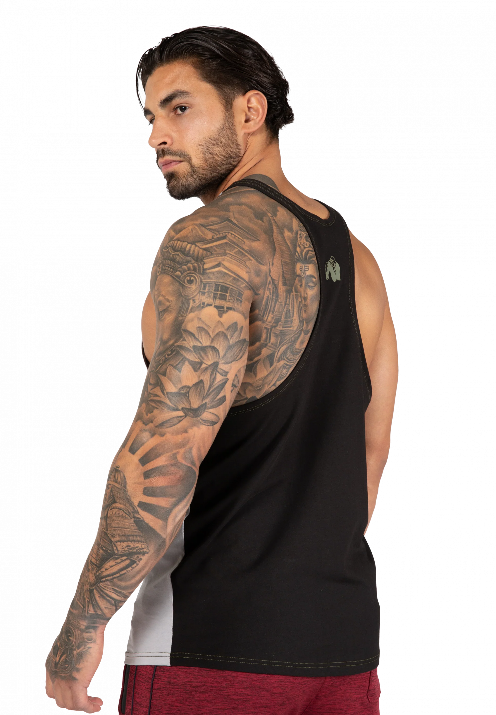Débardeur stringer Sterling Gorilla Wear homme - Noir/Gris - photo officielle 2