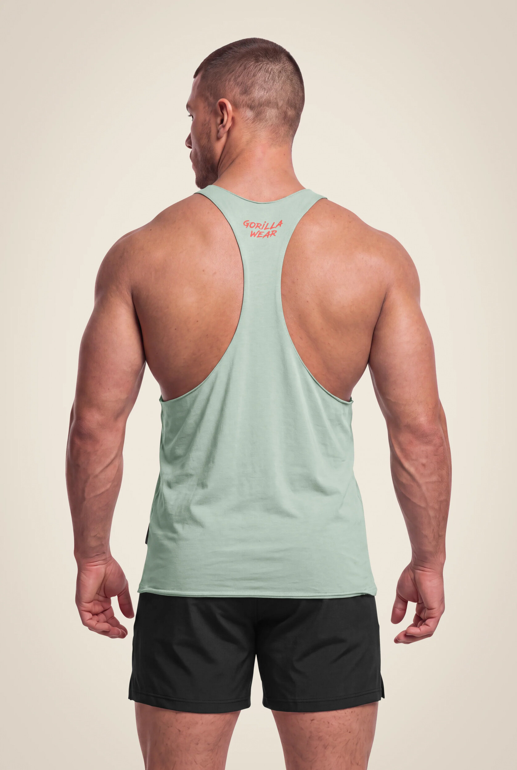 Débardeur stringer Melrose Gorilla Wear homme - Vert - photo officielle 2