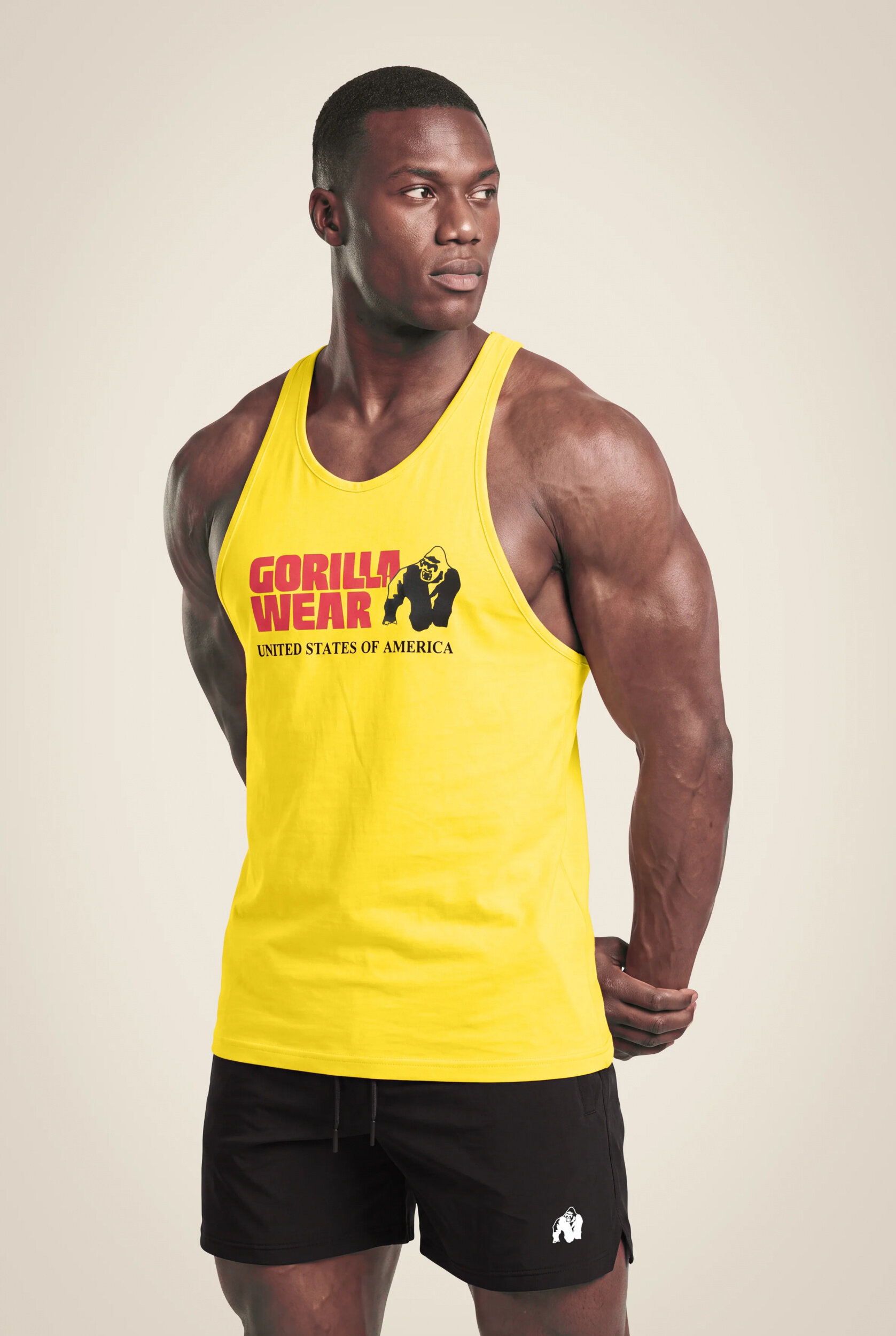 Débardeur Classic Gorilla Wear homme - Jaune - visuel officiel 1