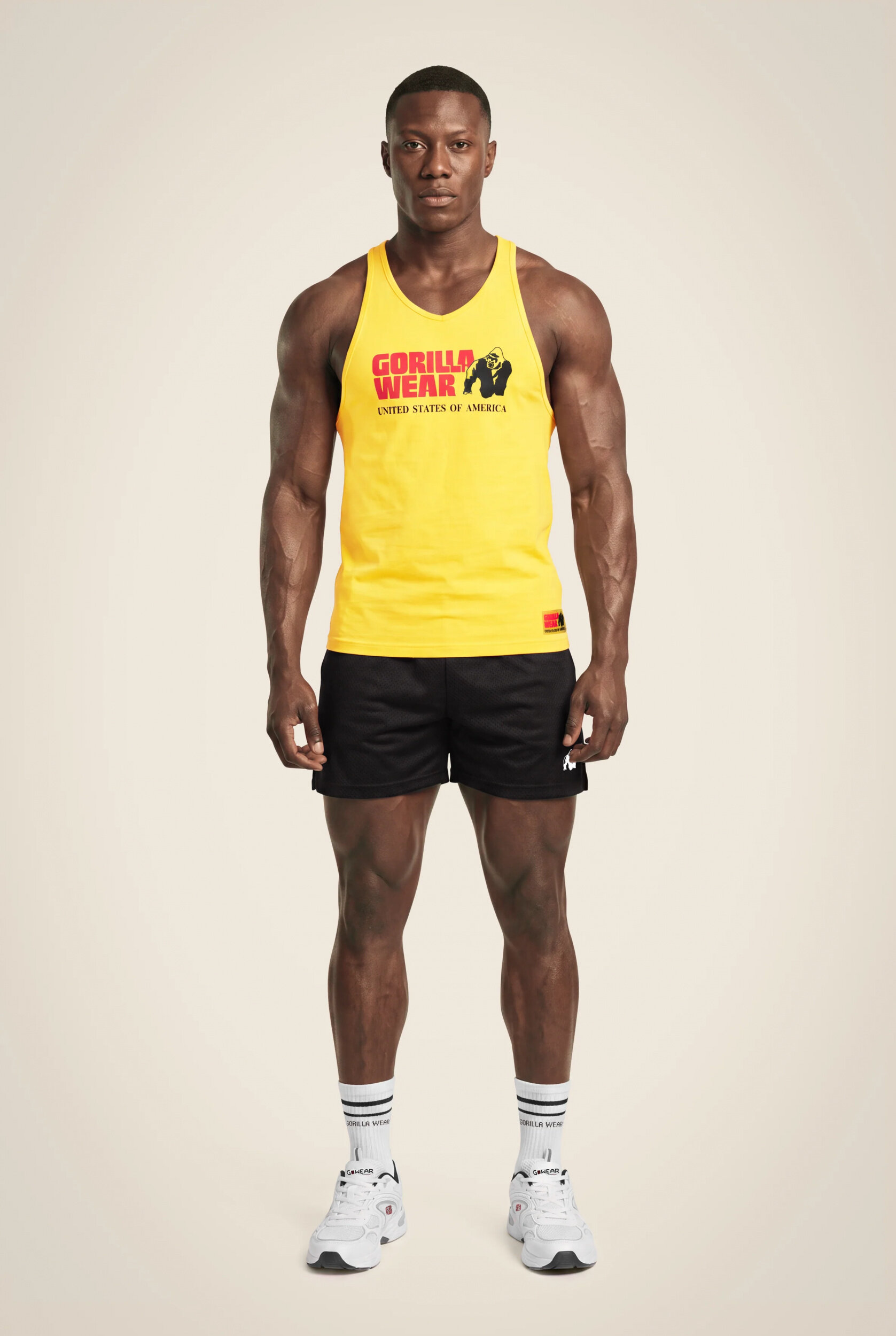 Débardeur Classic Gorilla Wear homme - Jaune - visuel officiel 3