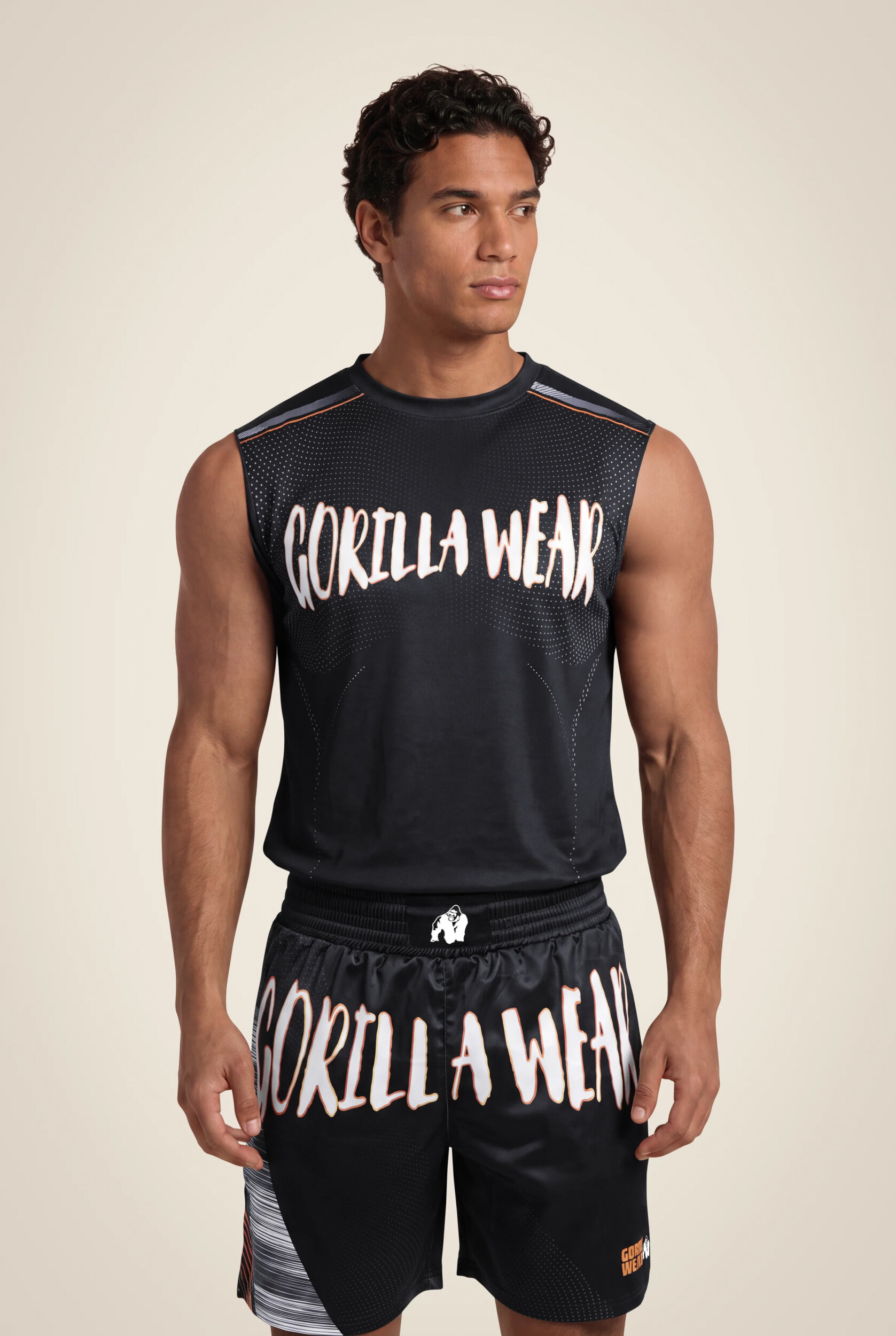 Débardeur Clayton Gorilla Wear homme - Noir/Or