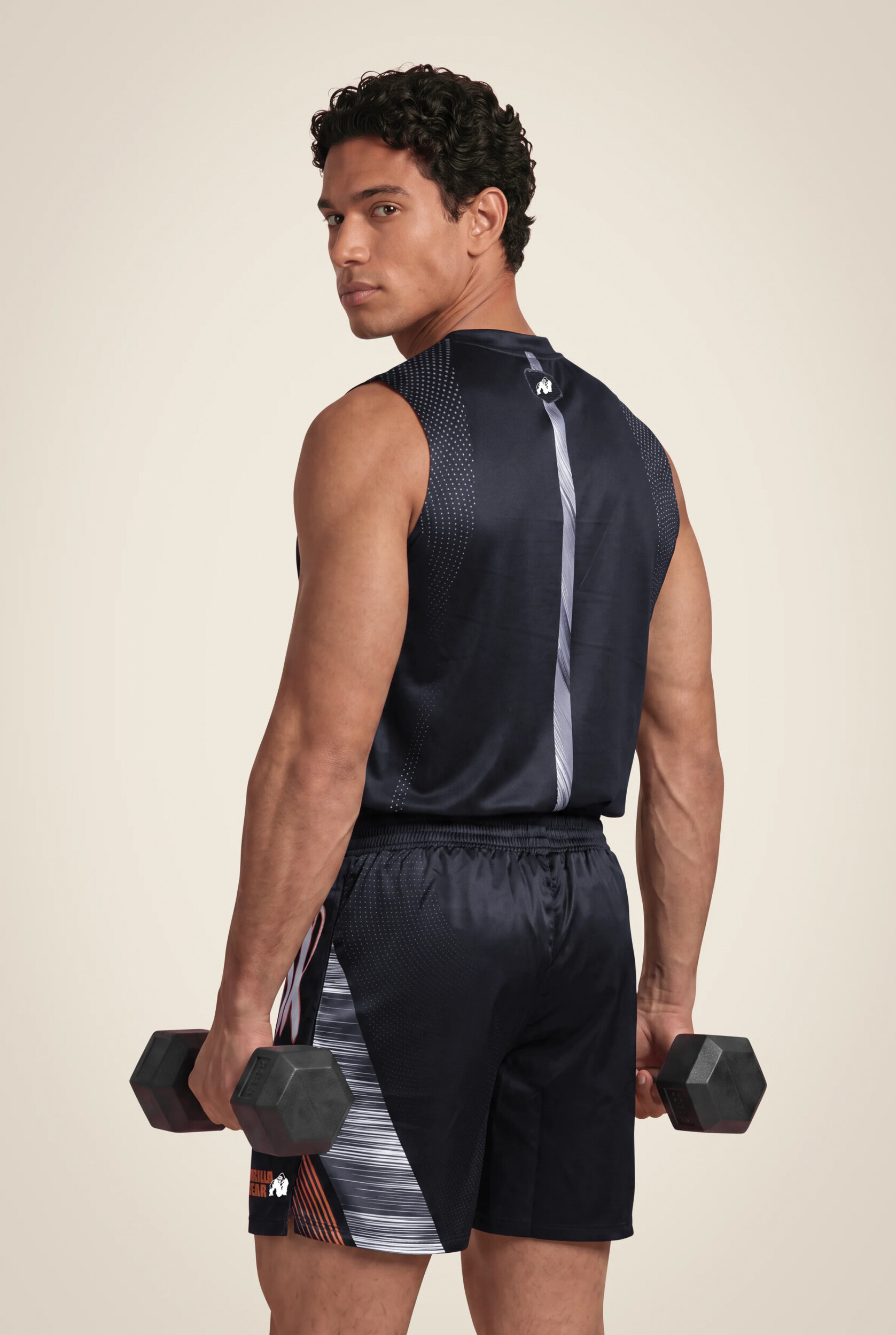 Débardeur Clayton Gorilla Wear homme - Noir/Or 2