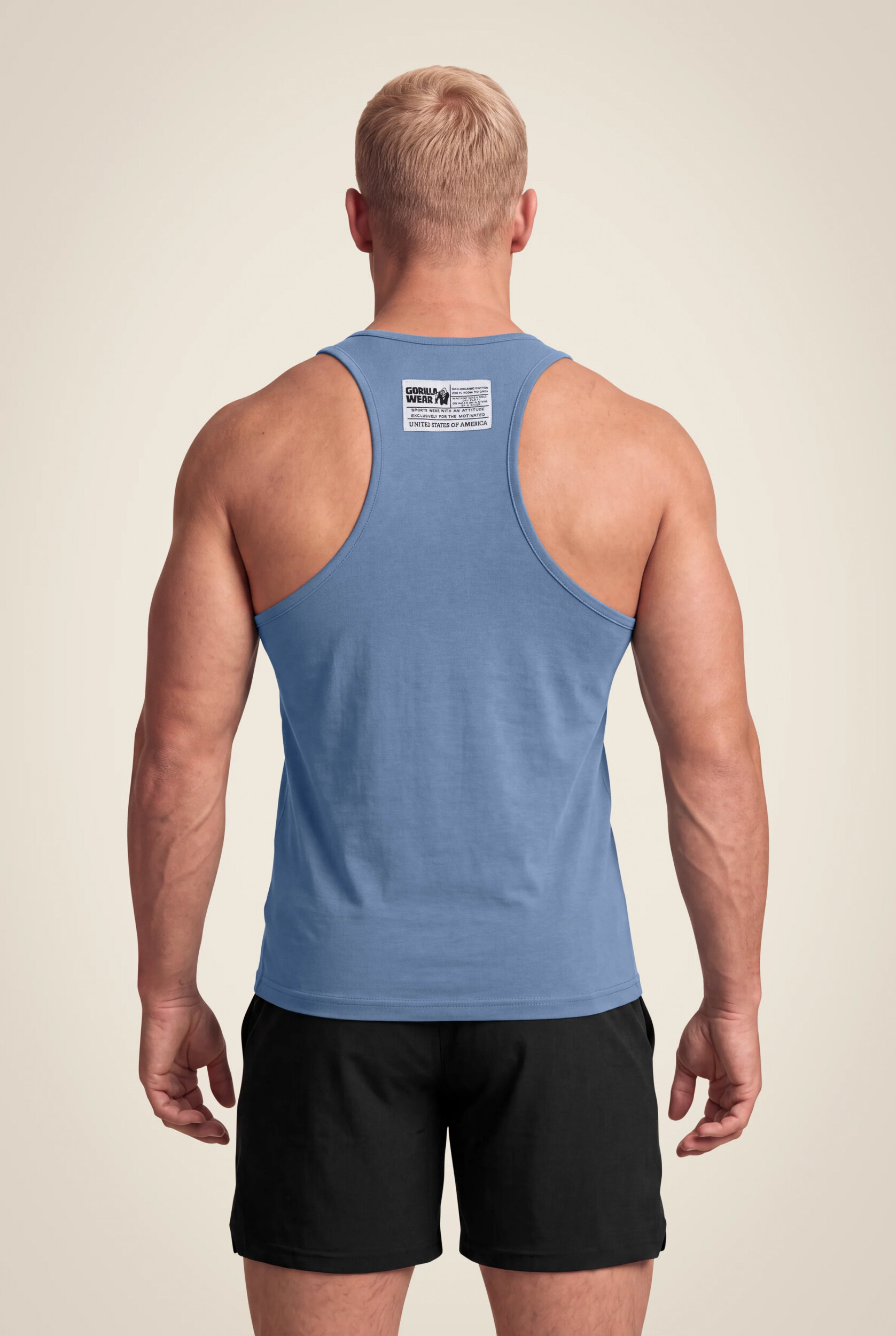 Débardeur Classic Gorilla Wear homme - Bleu Coronet 2