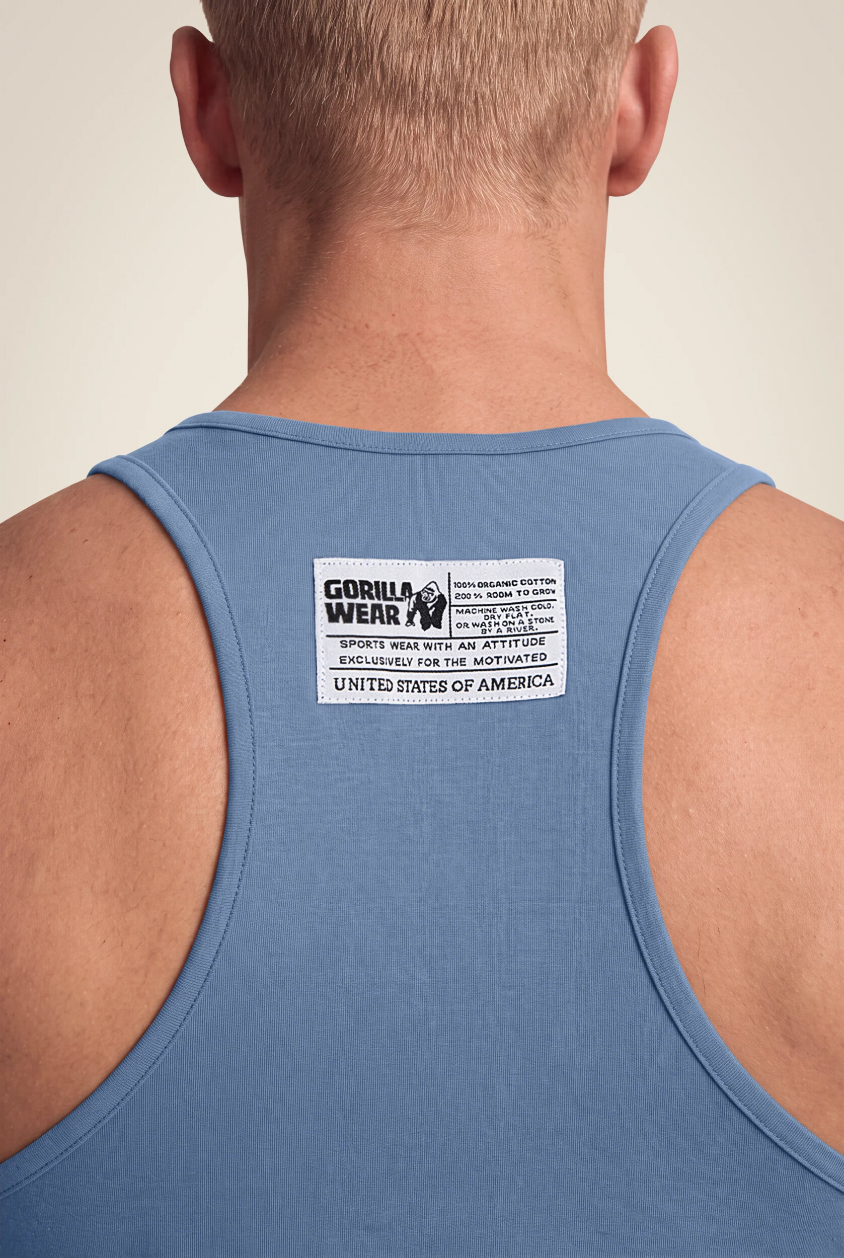 Débardeur Classic Gorilla Wear homme - Bleu Coronet 5