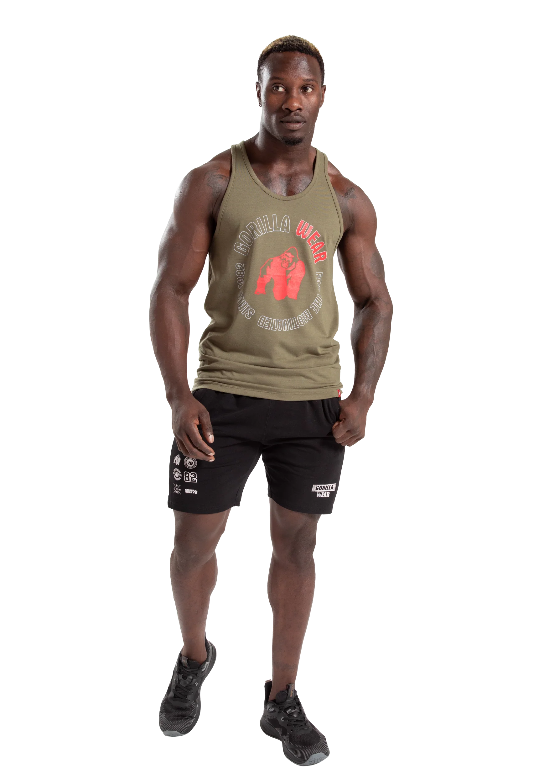 Débardeur Lafayette Gorilla Wear homme - Vert kaki 3