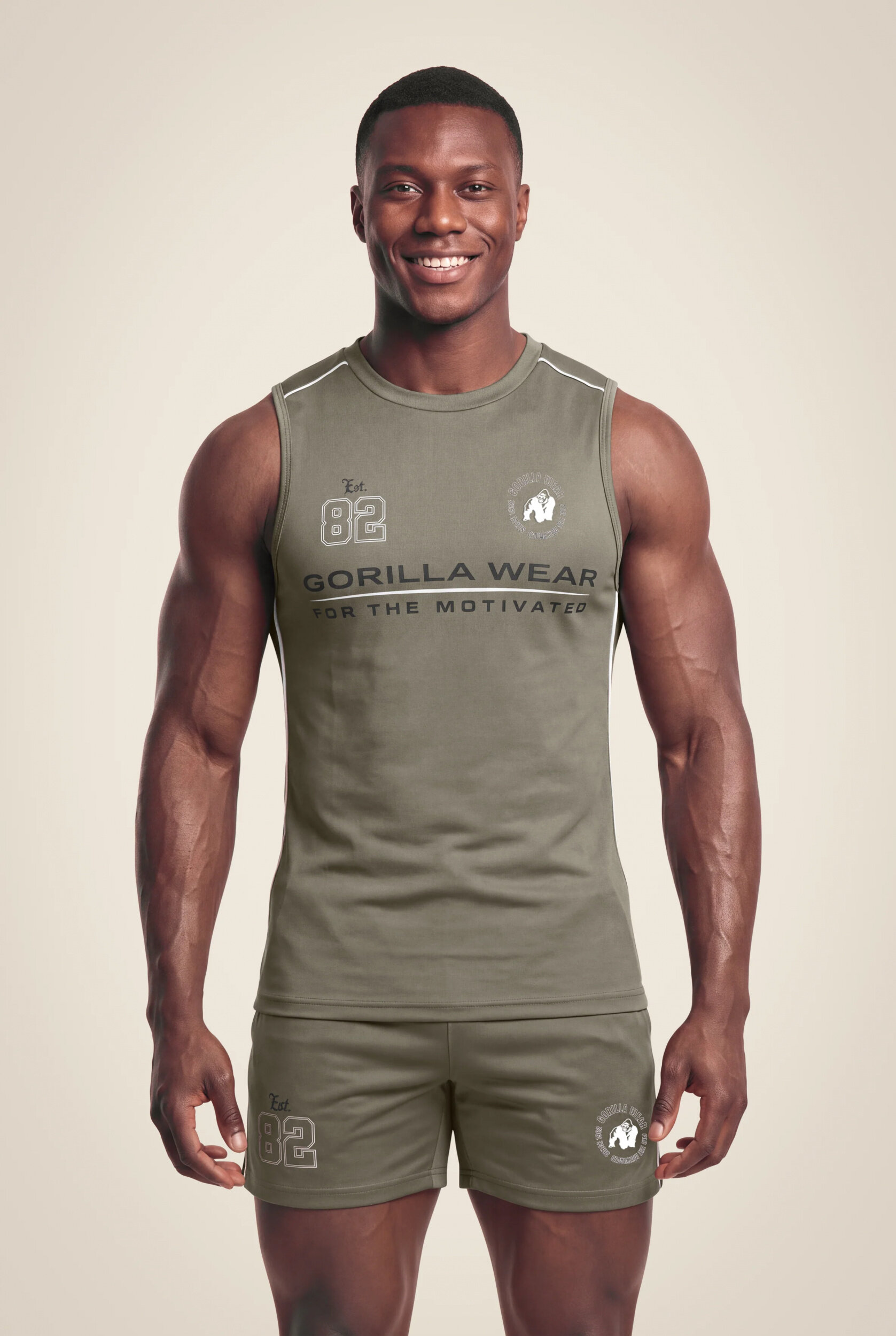 Débardeur Broxton Gorilla Wear homme - Vert kaki