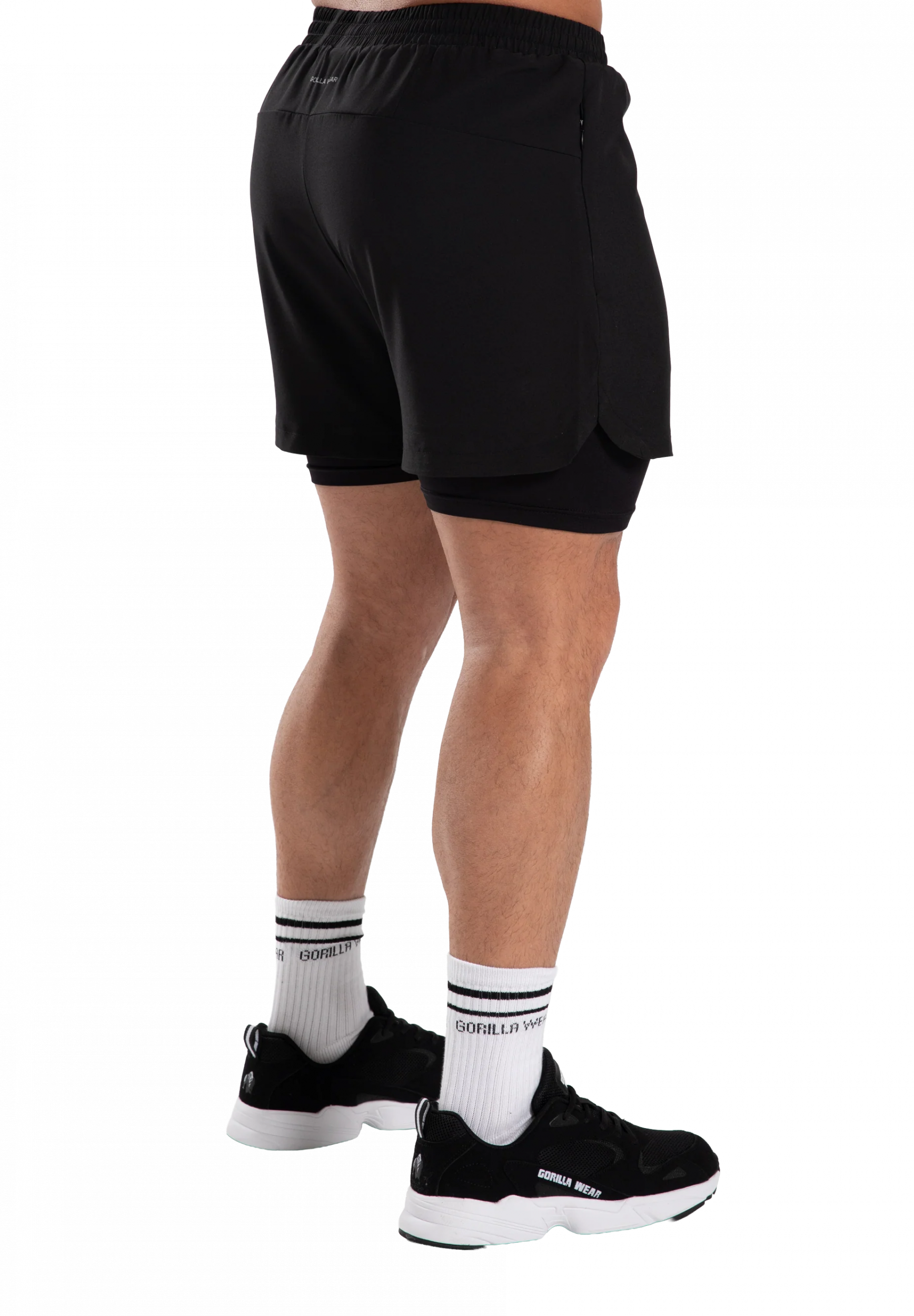 Short 2-en-1 Cortez Gorilla Wear homme - Noir 2