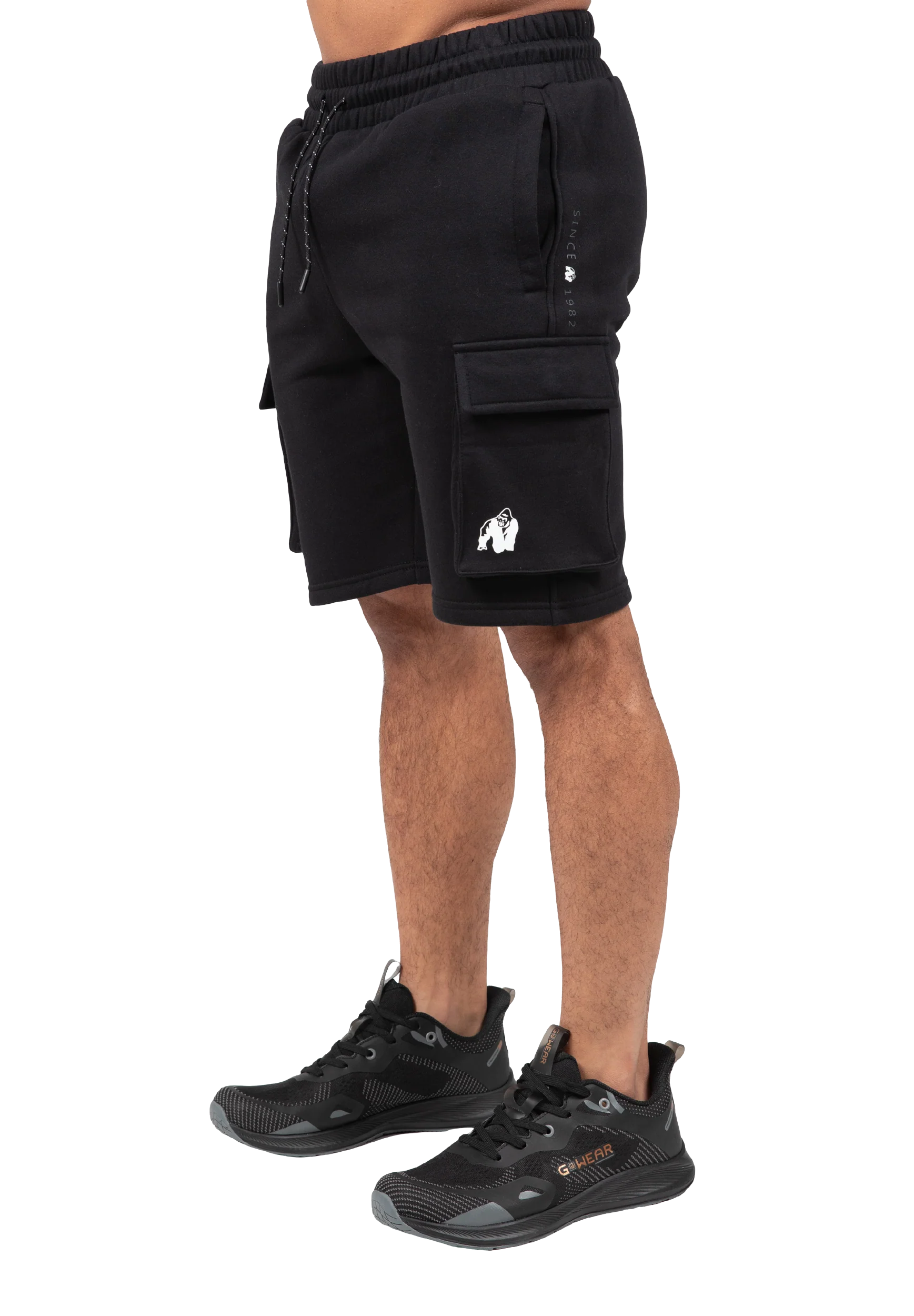 Short cargo Hudson Gorilla Wear homme - Noir