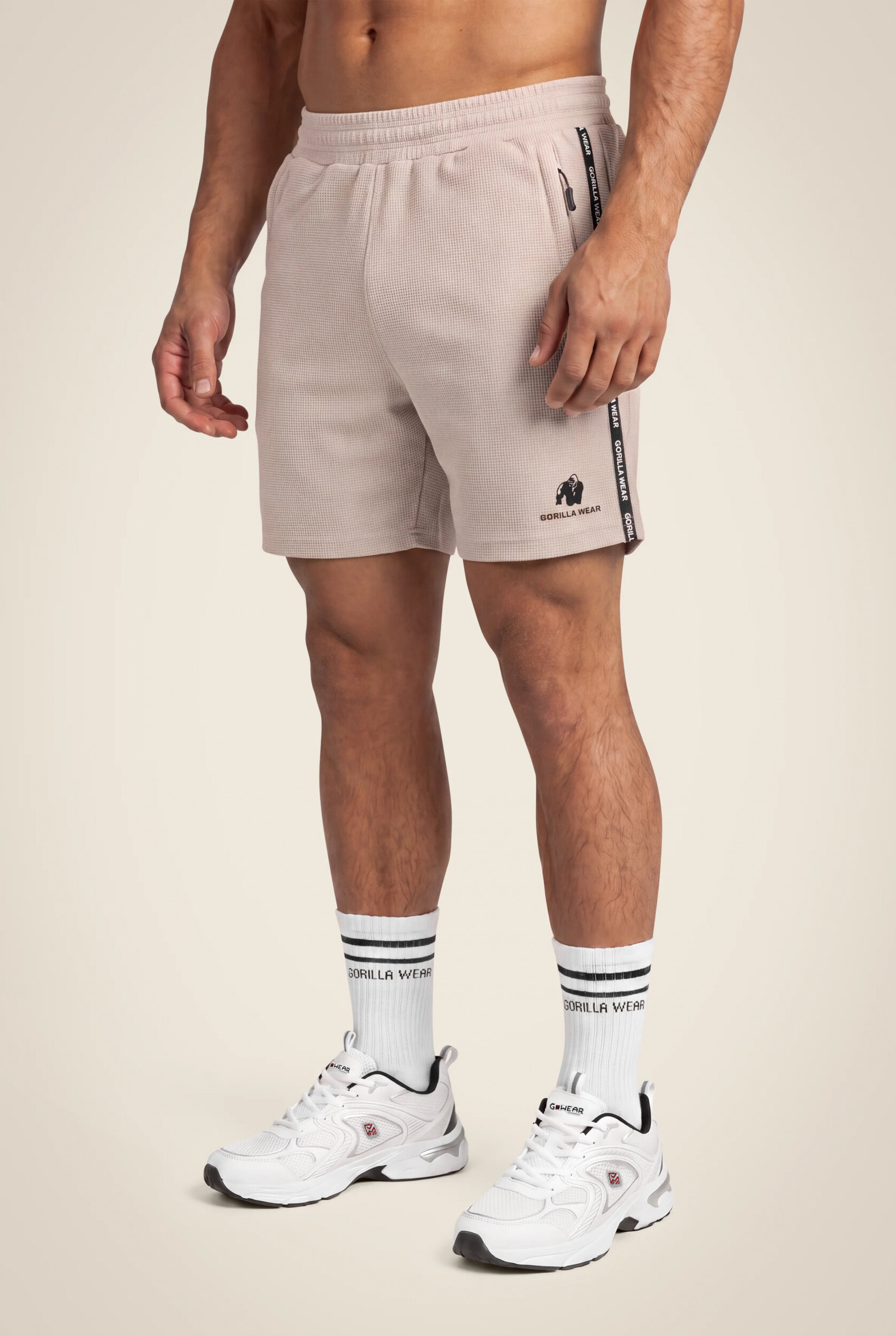 Short Harvey Track Gorilla Wear homme - Beige