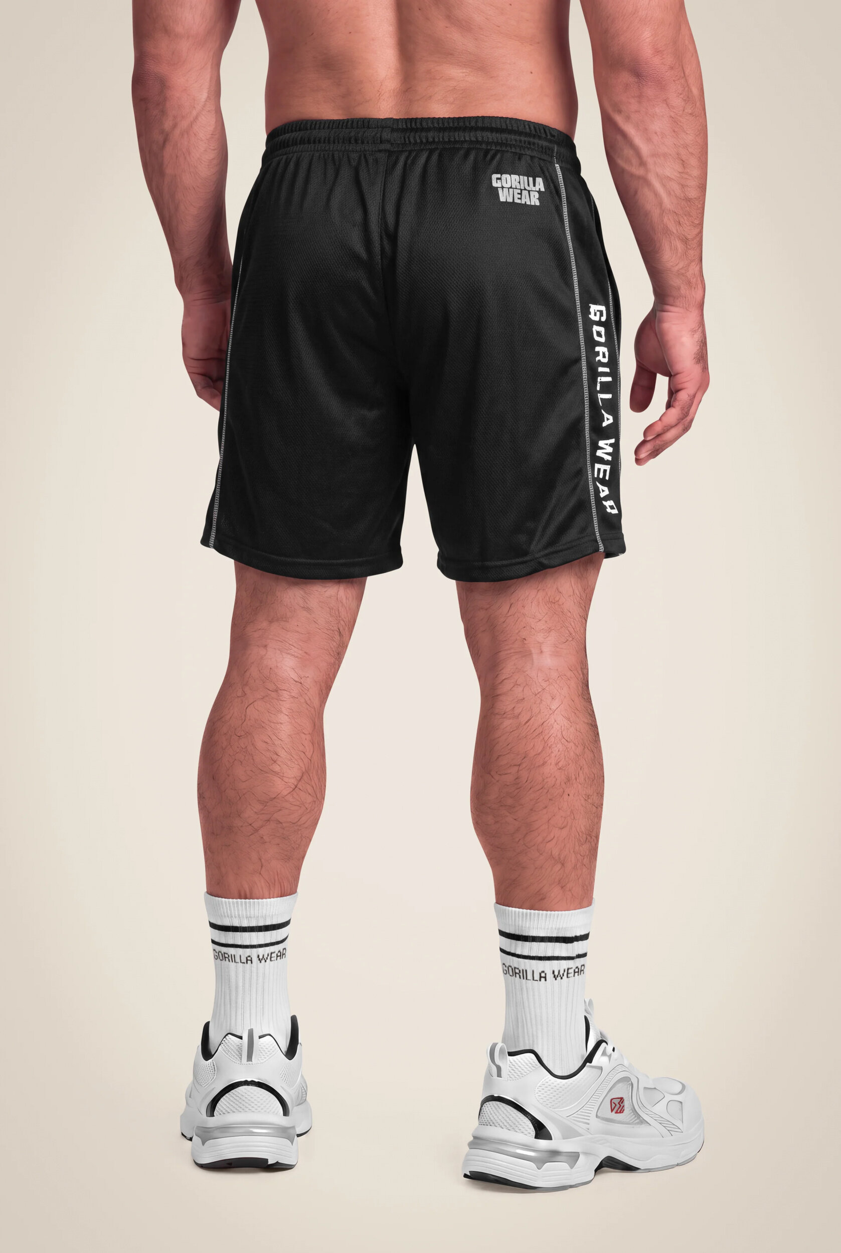 Short Functional Mesh Gorilla Wear homme - Noir/Blanc 2