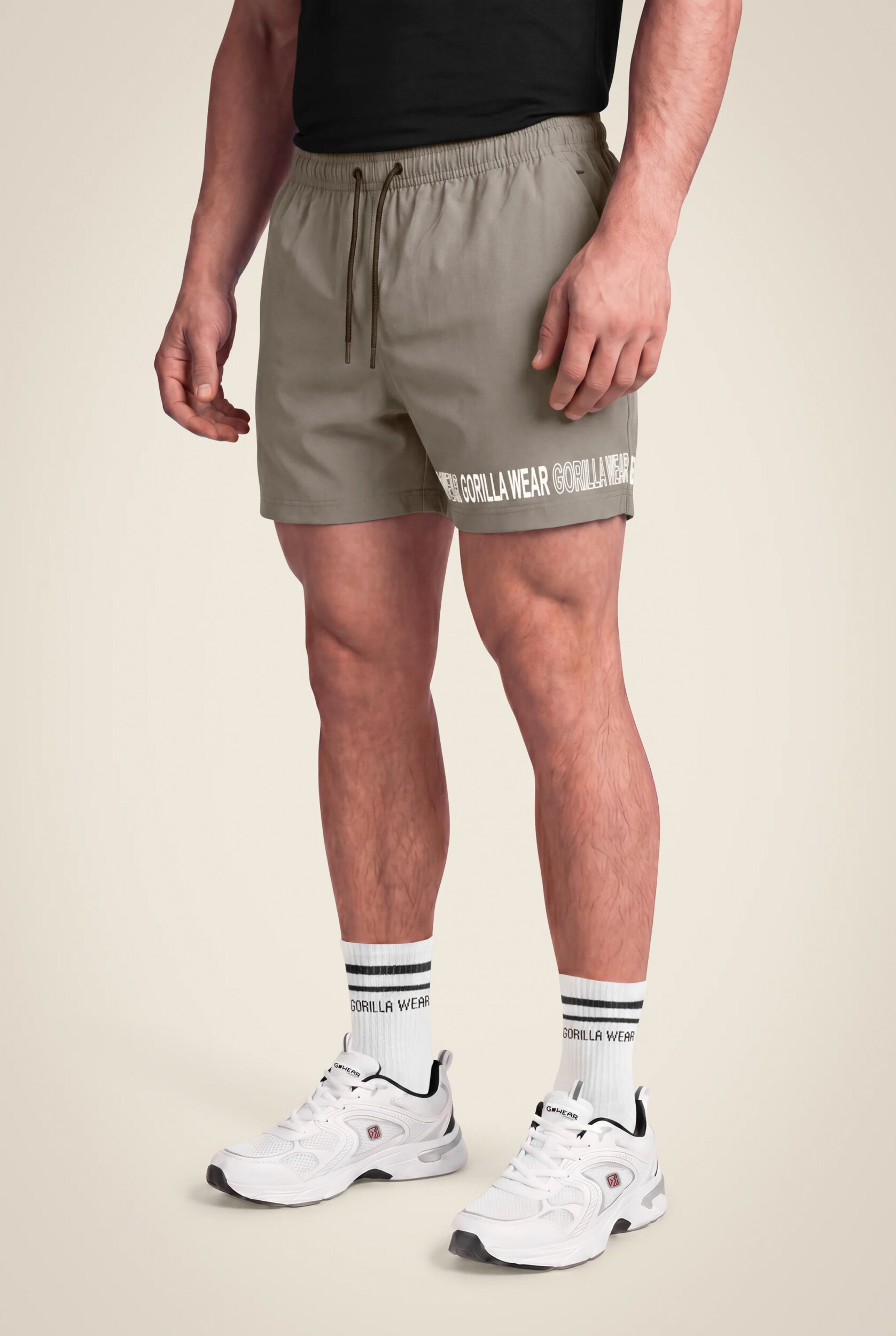Short de bain Otis Gorilla Wear homme - Vert kaki