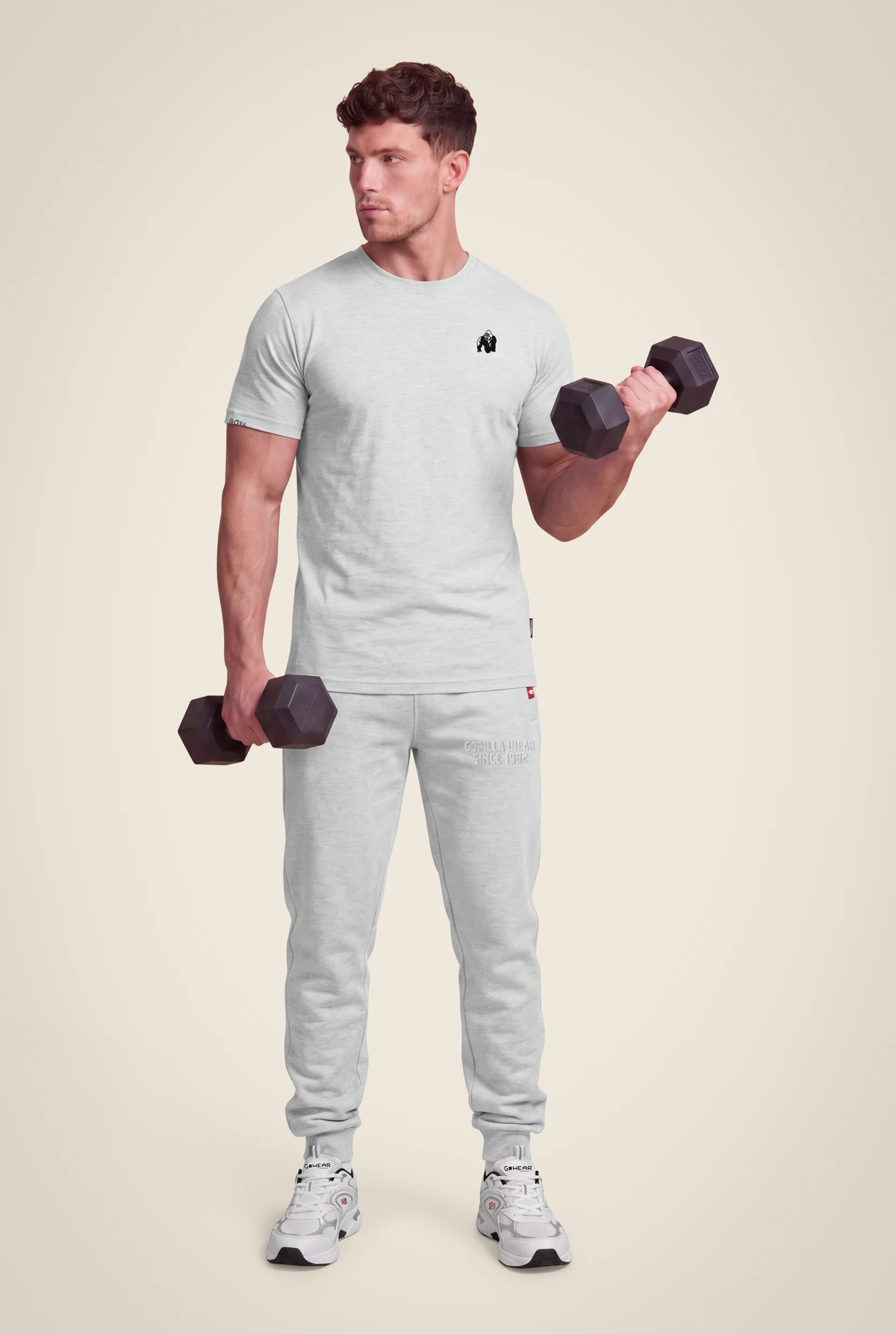 Jogging Dalton Essential Gorilla Wear homme - Gris, vue fabricant 3