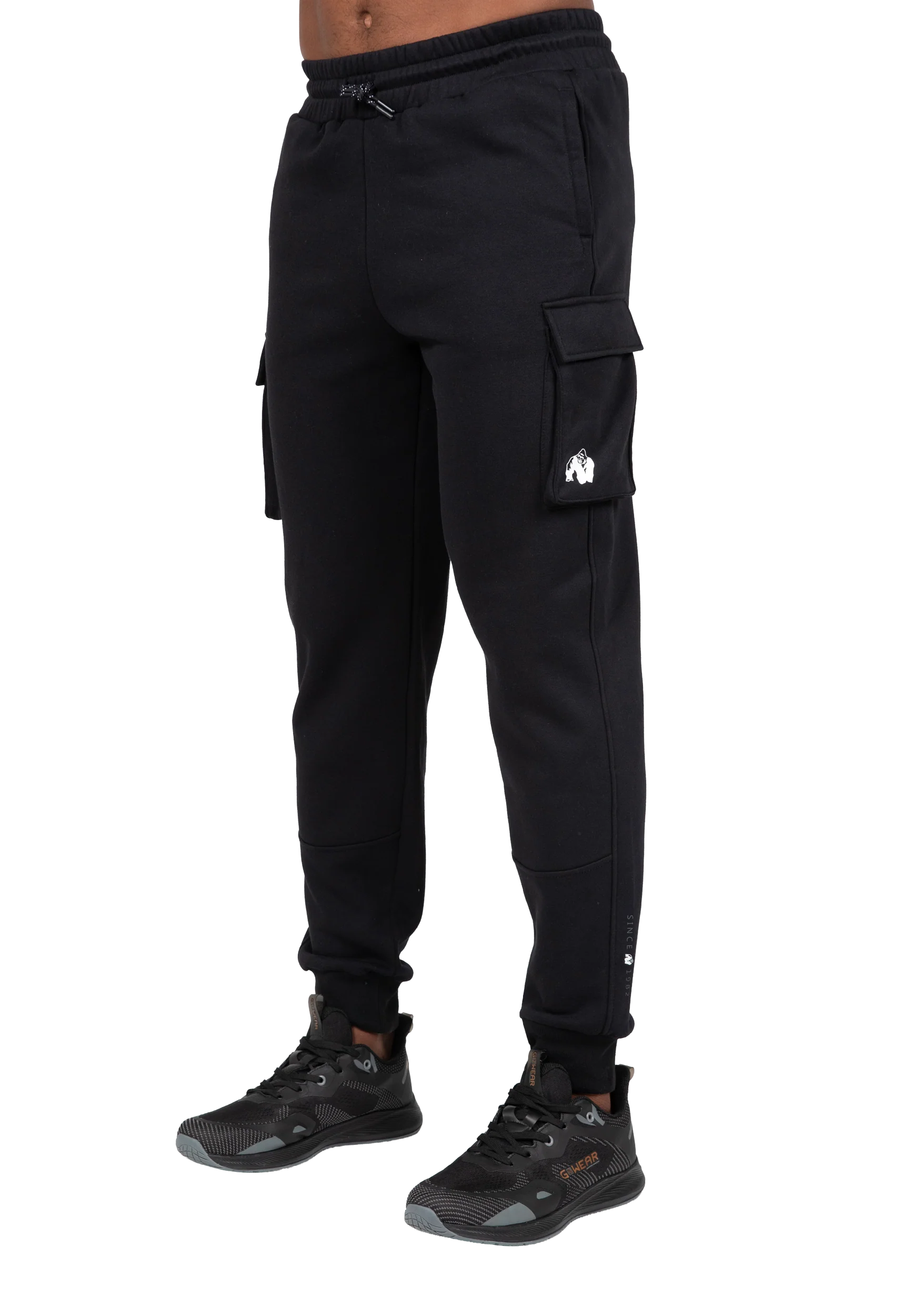 Jogging cargo Hudson Gorilla Wear homme - Noir, vue 1