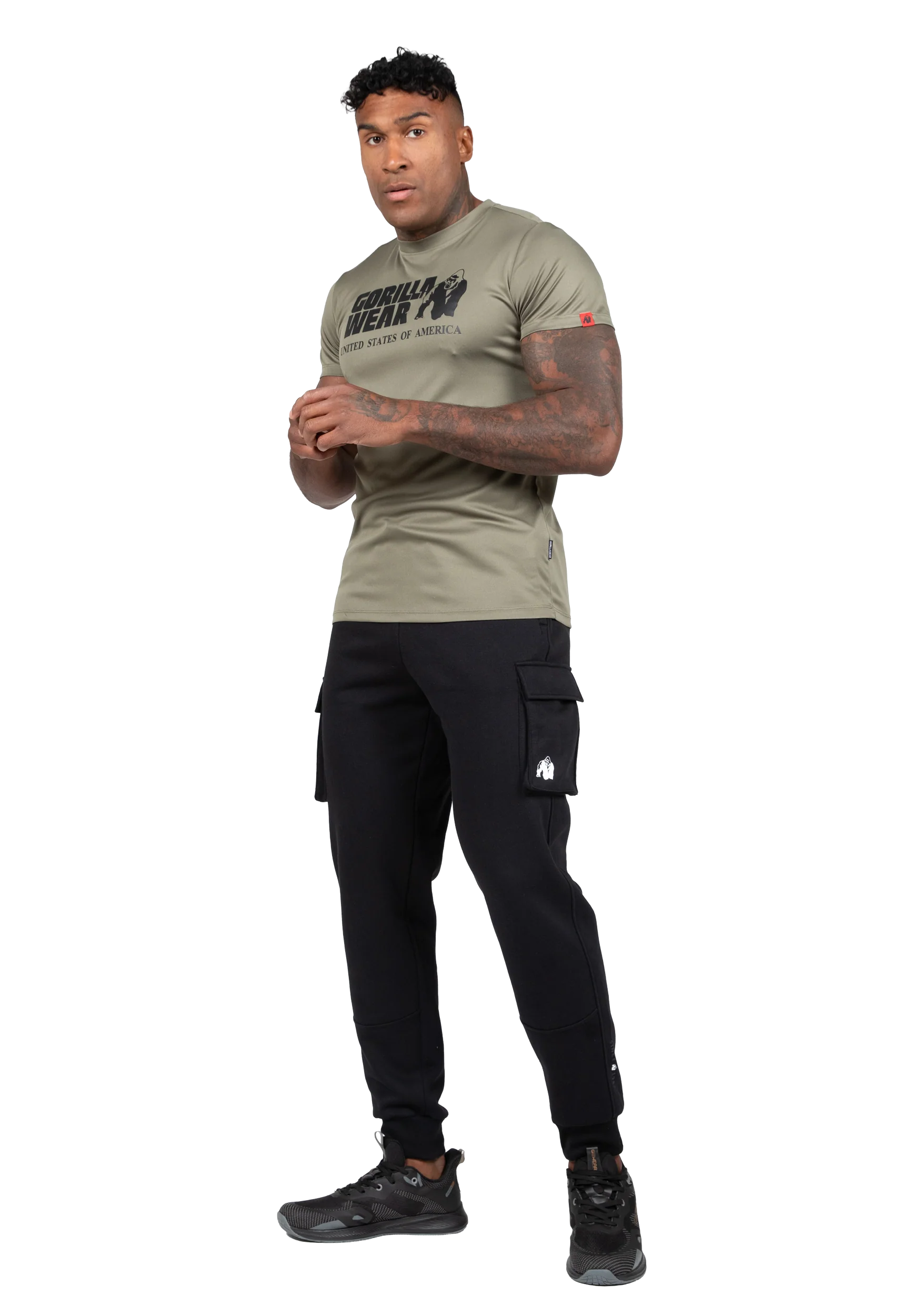 Jogging cargo Hudson Gorilla Wear homme - Noir, vue 3