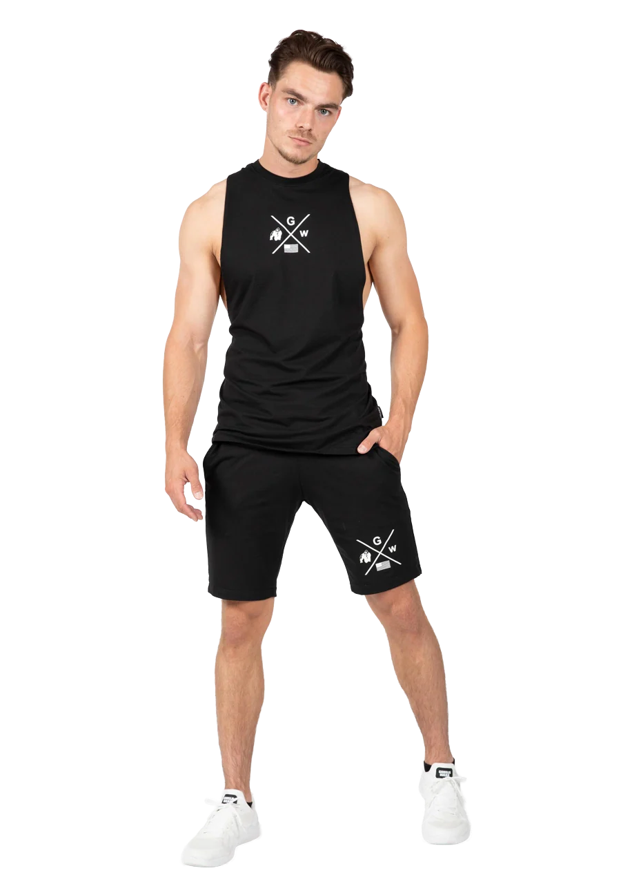 Débardeur Cisco Drop Armhole Gorilla Wear homme - Noir/Blanc, vue 3