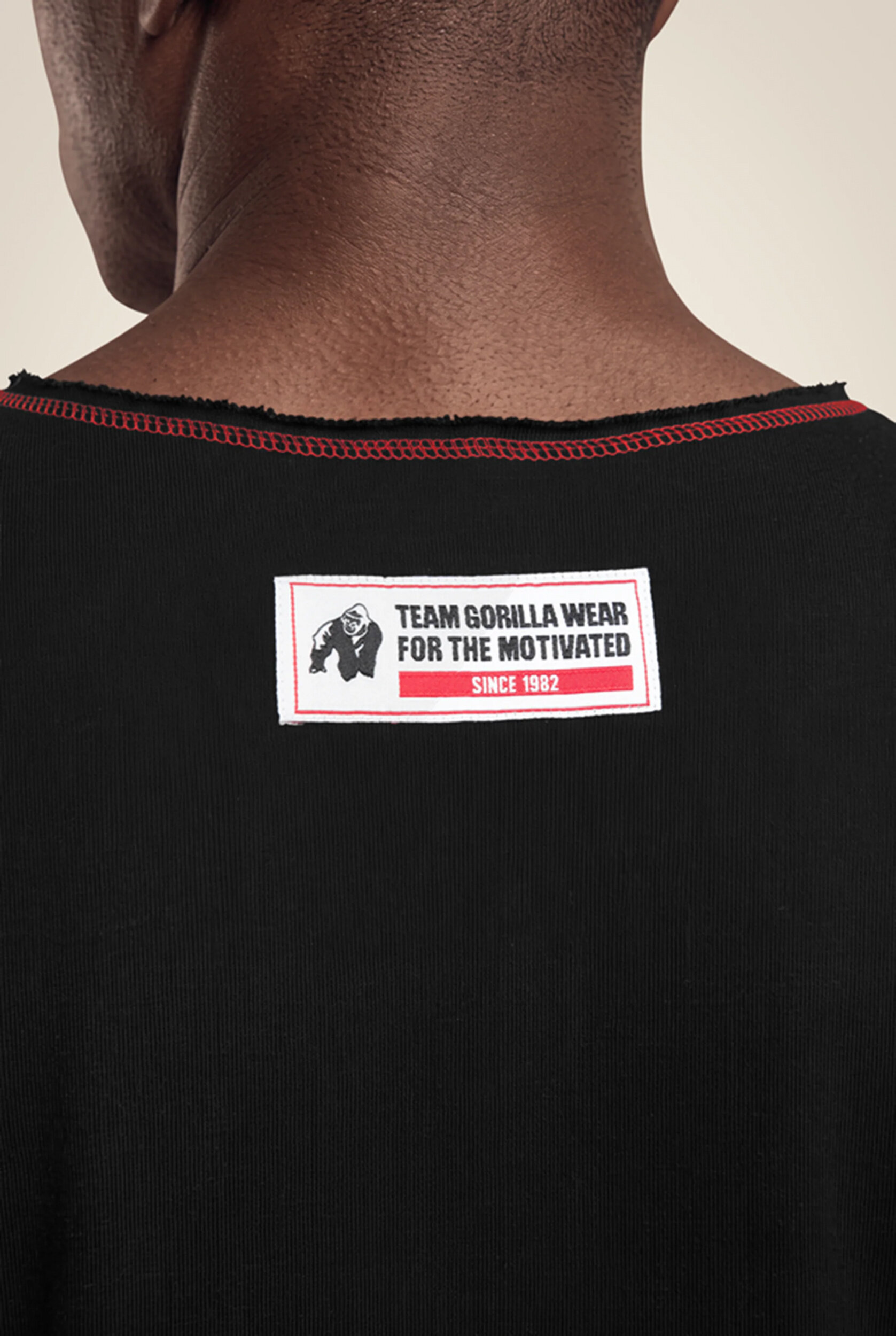 Haut de musculation Wallace Gorilla Wear homme - Noir/Rouge 5