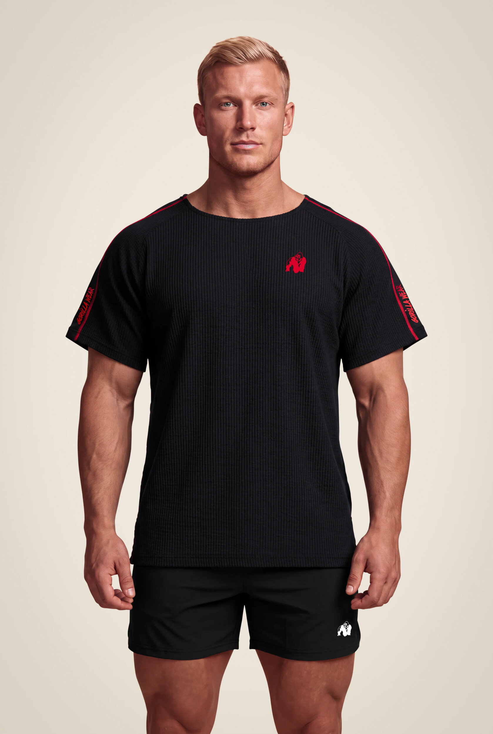 Haut de musculation Old School Buffalo Gorilla Wear - Noir/Rouge