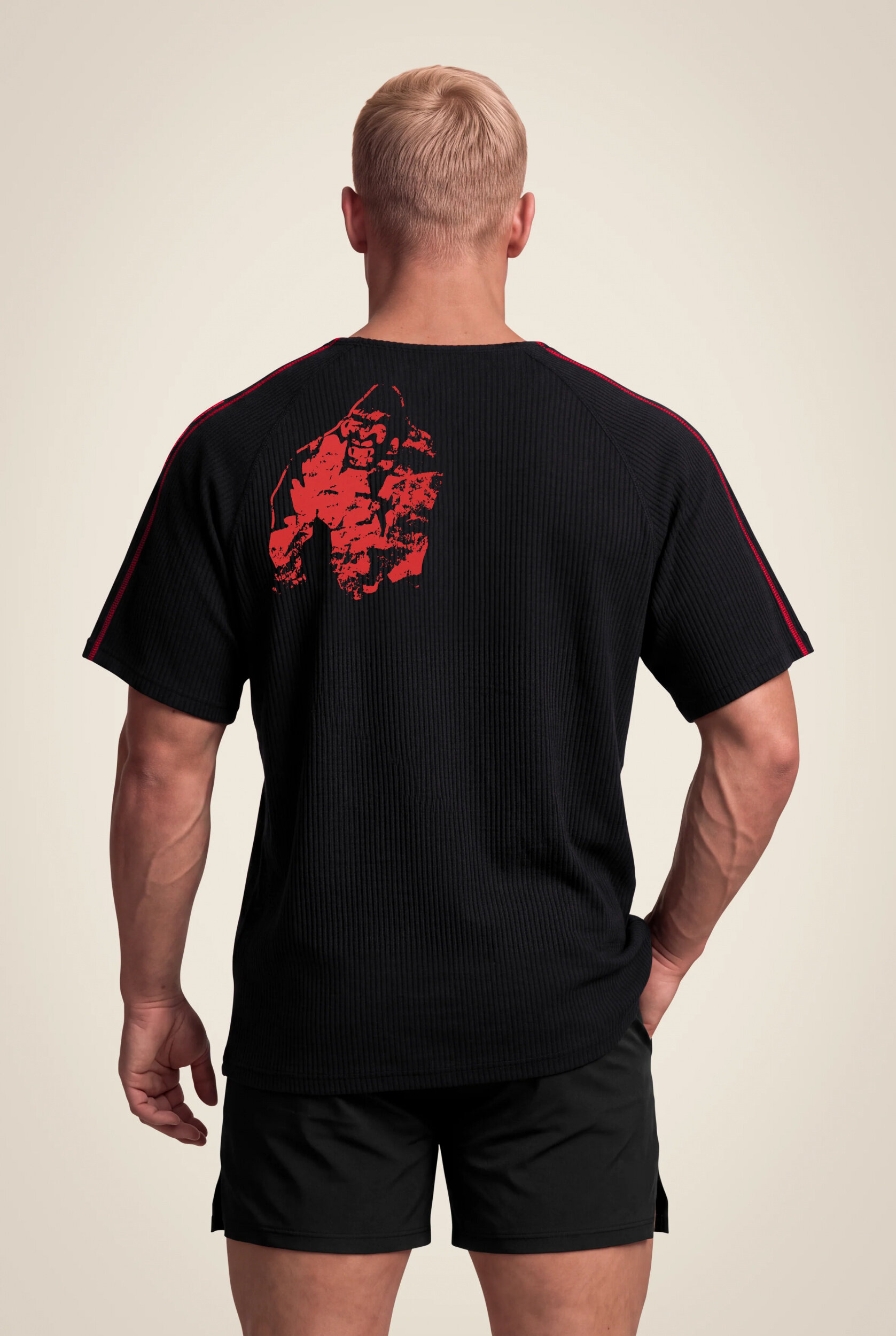 Haut de musculation Old School Buffalo Gorilla Wear - Noir/Rouge 2