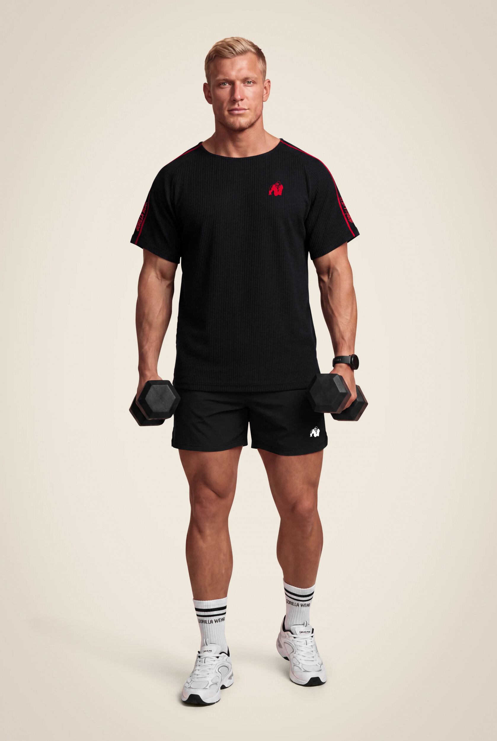 Haut de musculation Old School Buffalo Gorilla Wear - Noir/Rouge 3