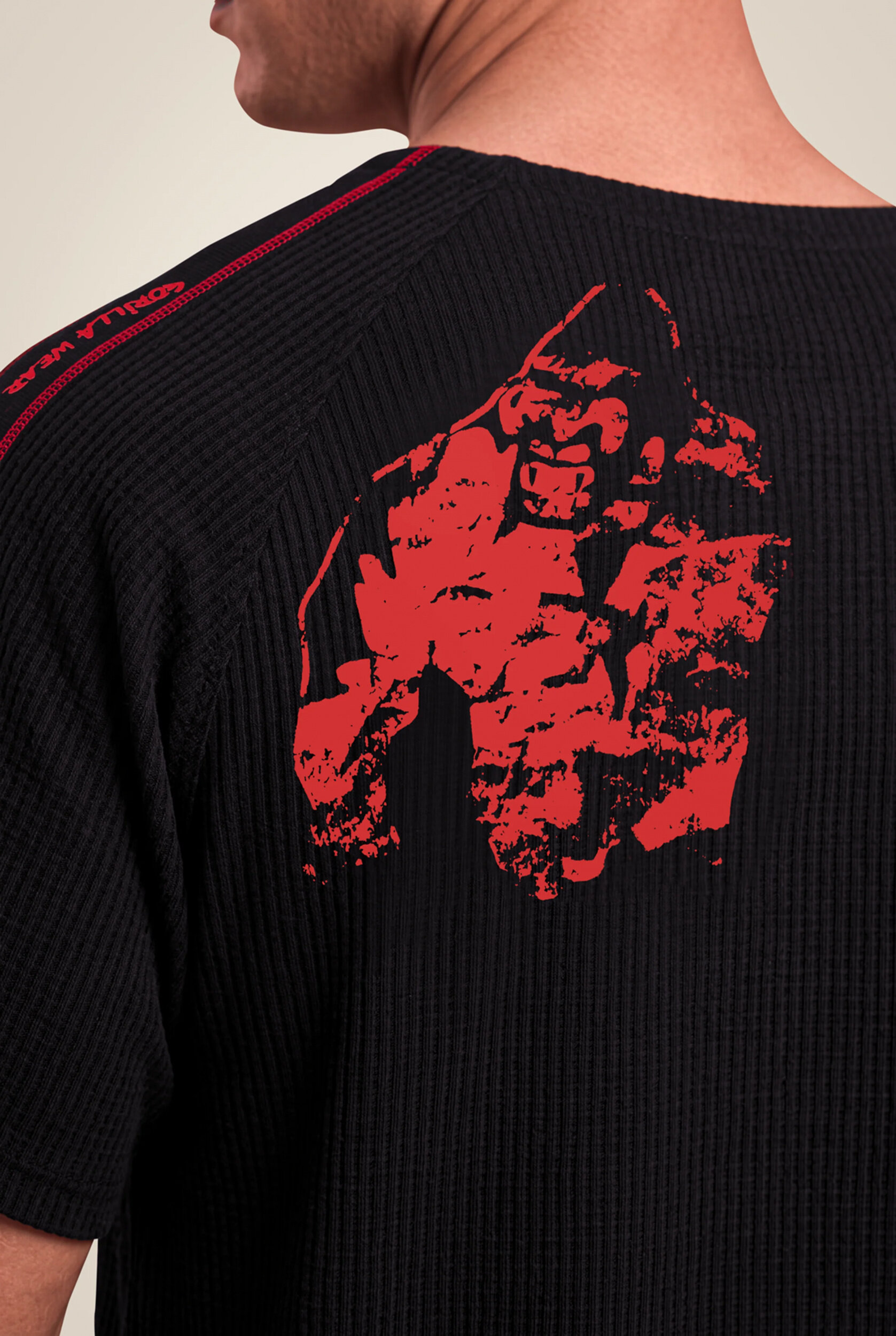 Haut de musculation Old School Buffalo Gorilla Wear - Noir/Rouge 4