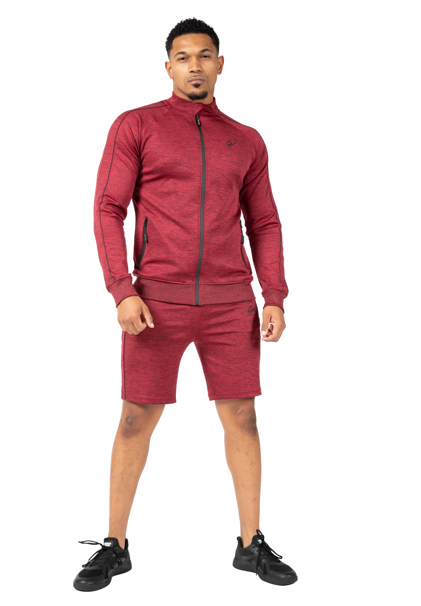 Short Wenden Track Gorilla Wear homme - Bordeaux 3