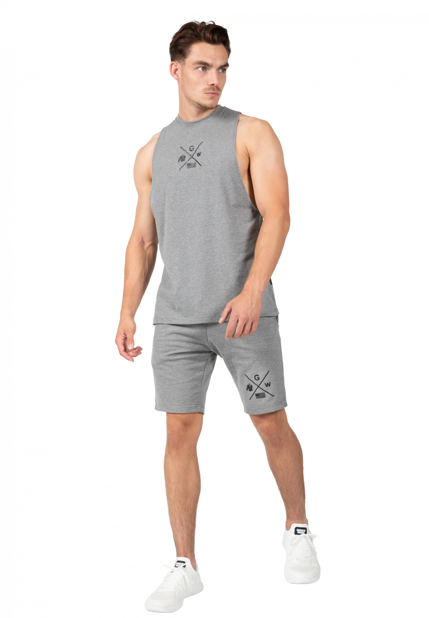 Short Cisco Gorilla Wear homme - Gris/Noir 3