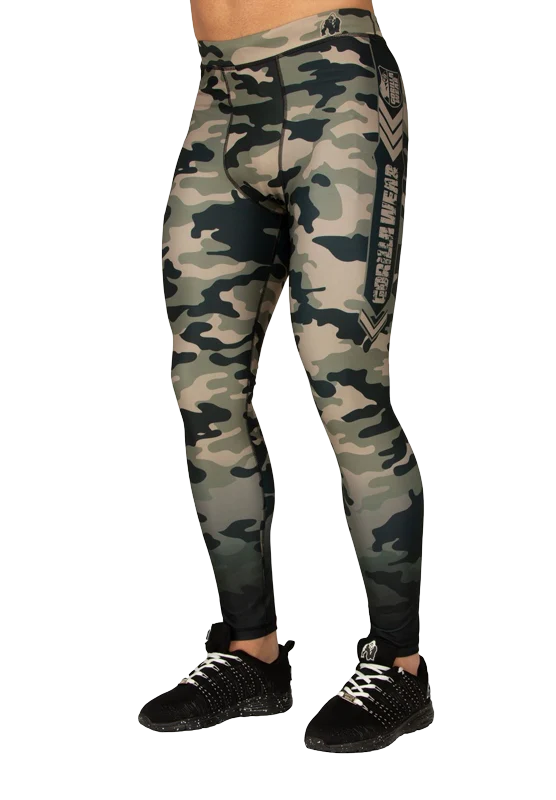 Collant de compression Franklin Gorilla Wear homme - Vert kaki