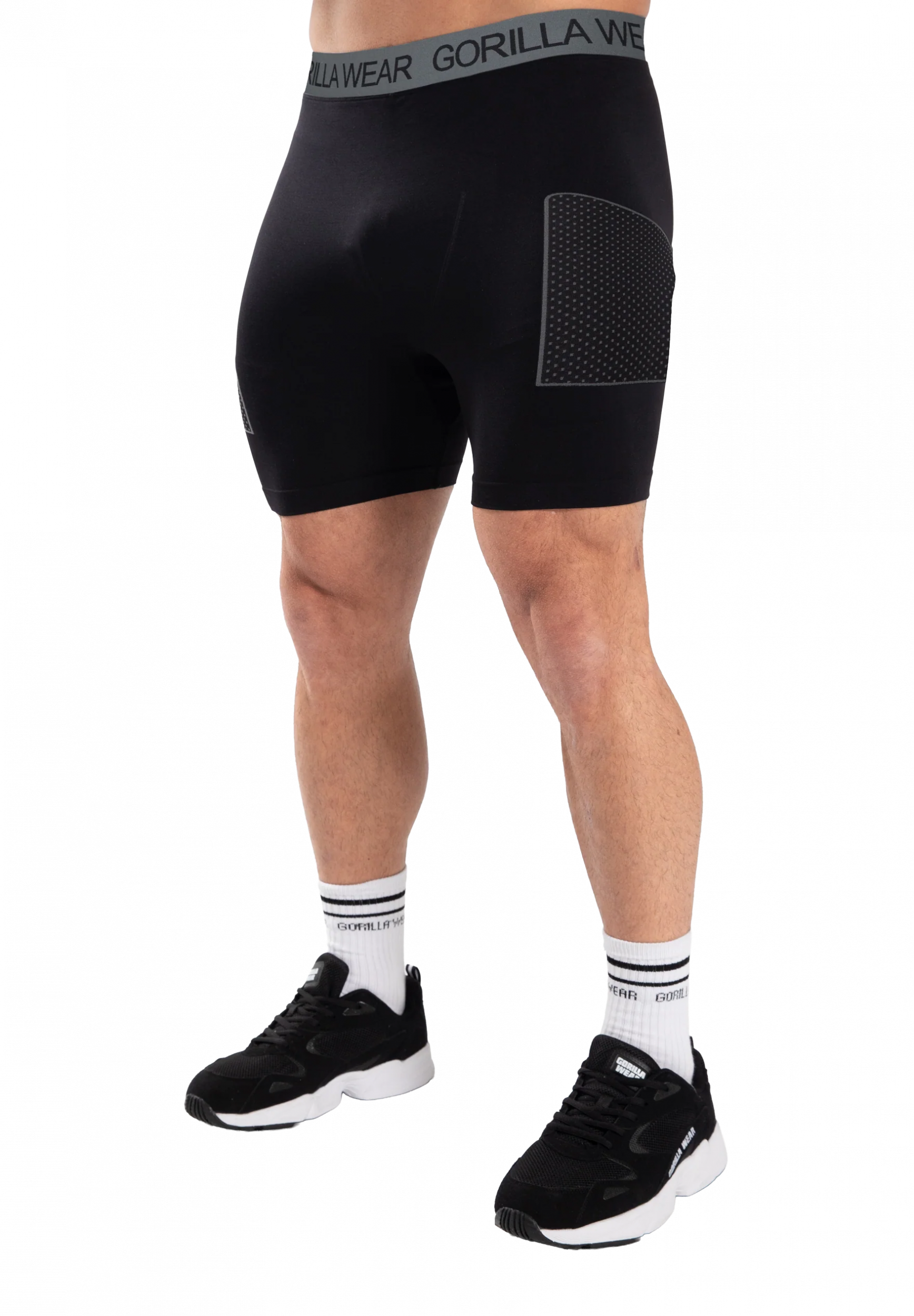 Short de compression Norton Seamless Gorilla Wear homme - Noir