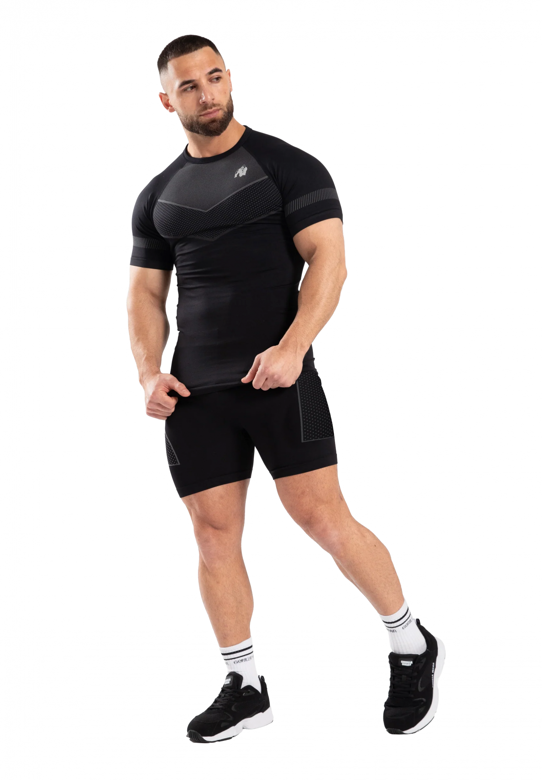 Short de compression Norton Seamless Gorilla Wear homme - Noir 3