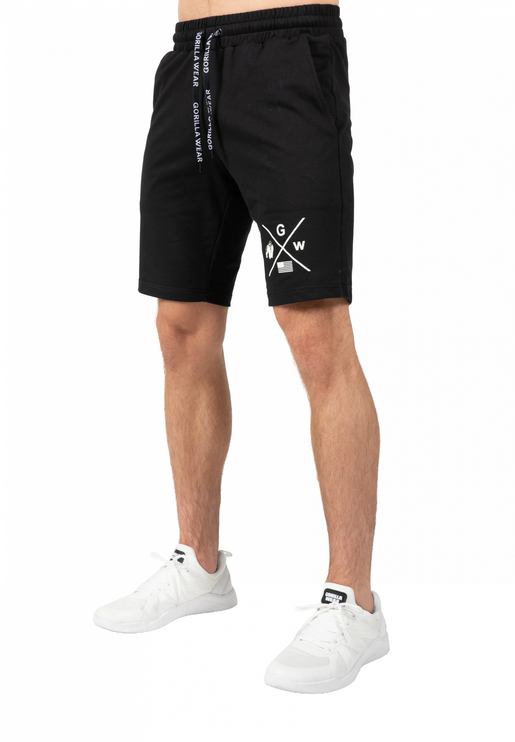 Short Cisco Gorilla Wear homme - Noir/Blanc