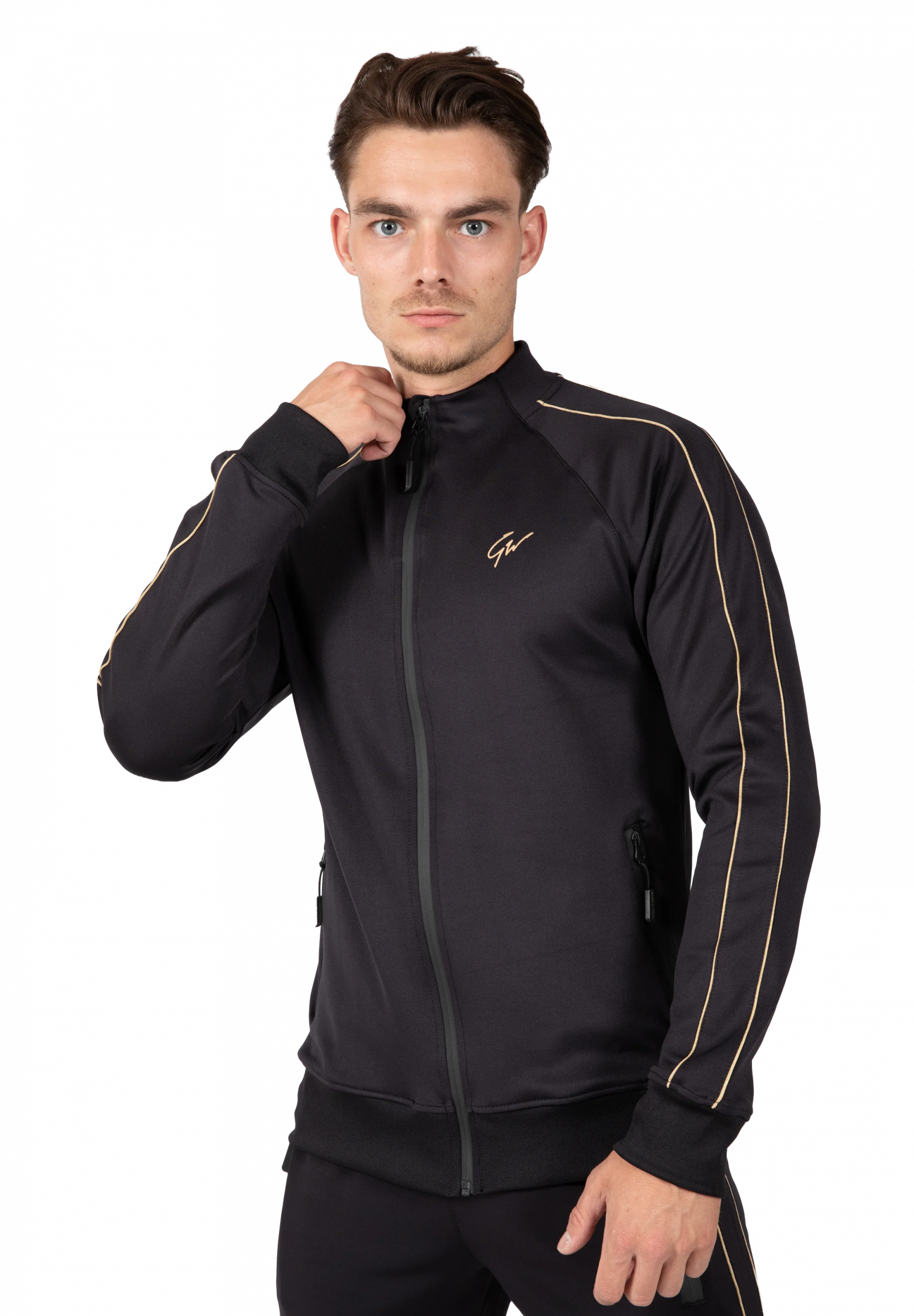 Veste de training Wenden Gorilla Wear homme - Noir/Or