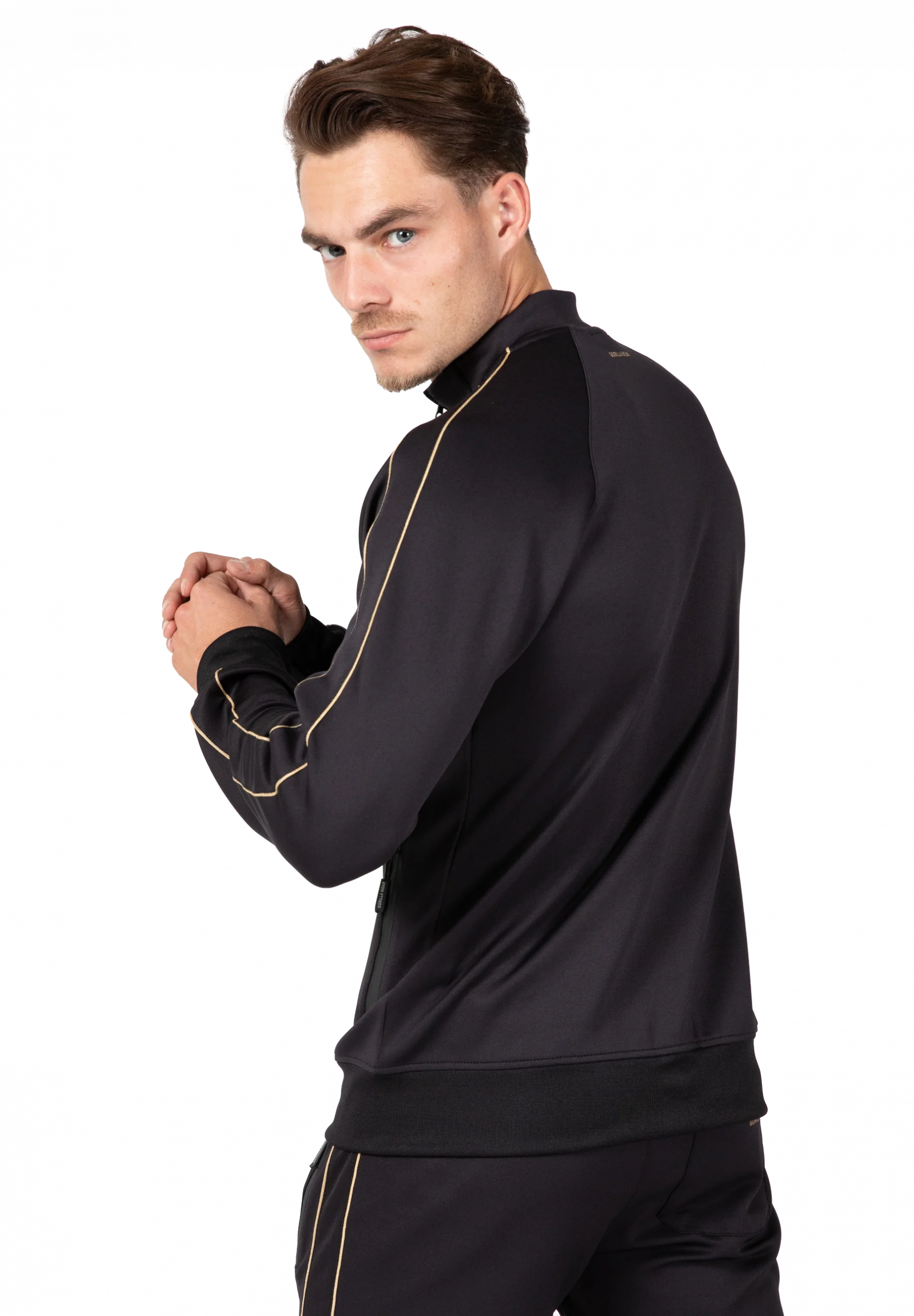 Veste de training Wenden Gorilla Wear homme - Noir/Or 2