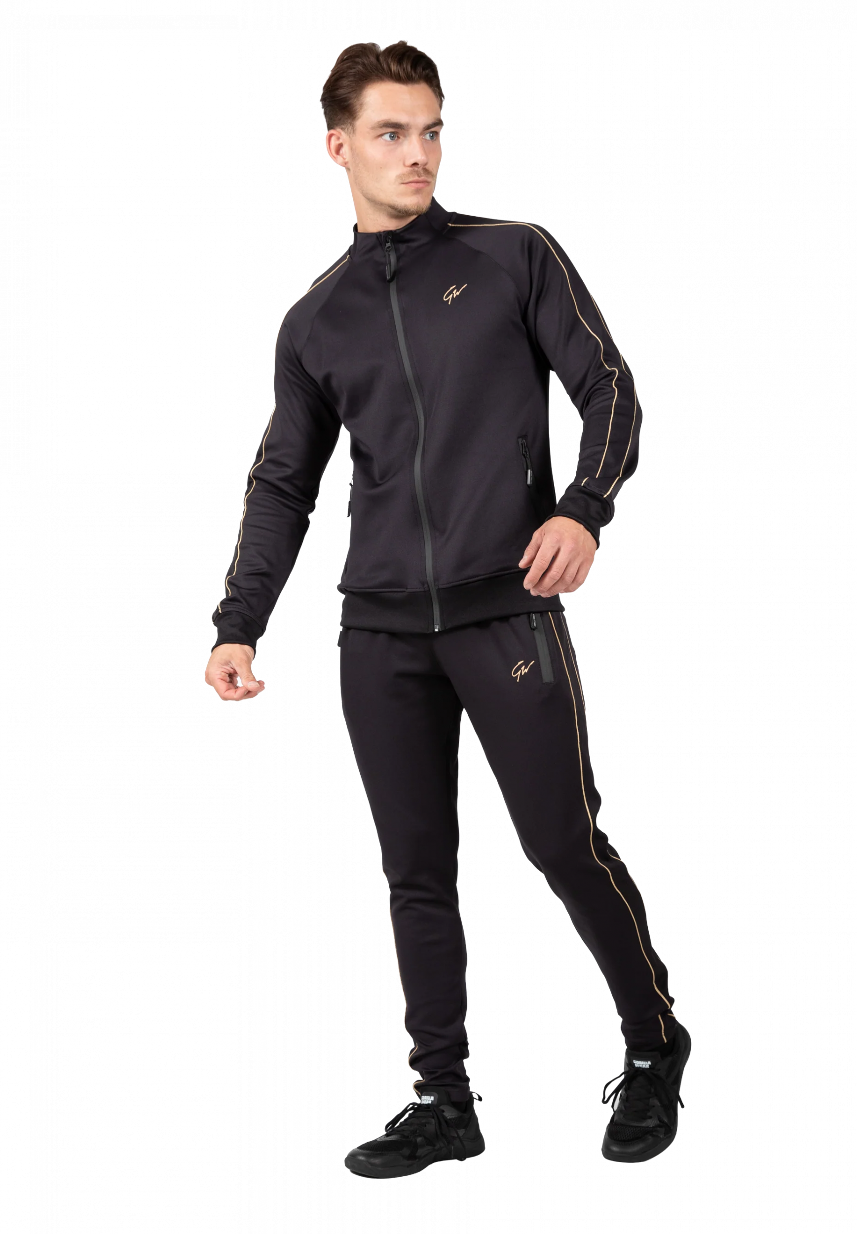 Veste de training Wenden Gorilla Wear homme - Noir/Or 3