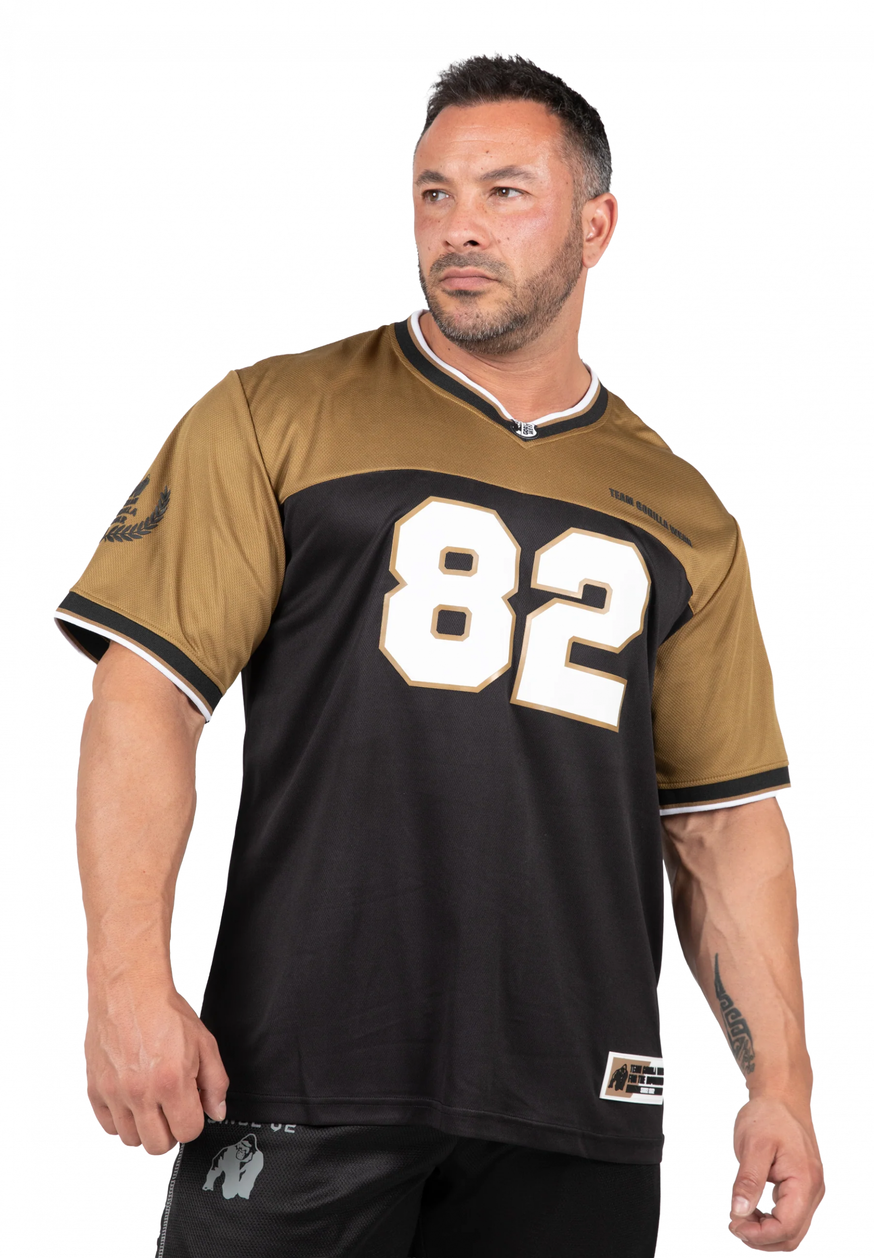 Maillot Trenton Gorilla Wear homme - Noir/Or