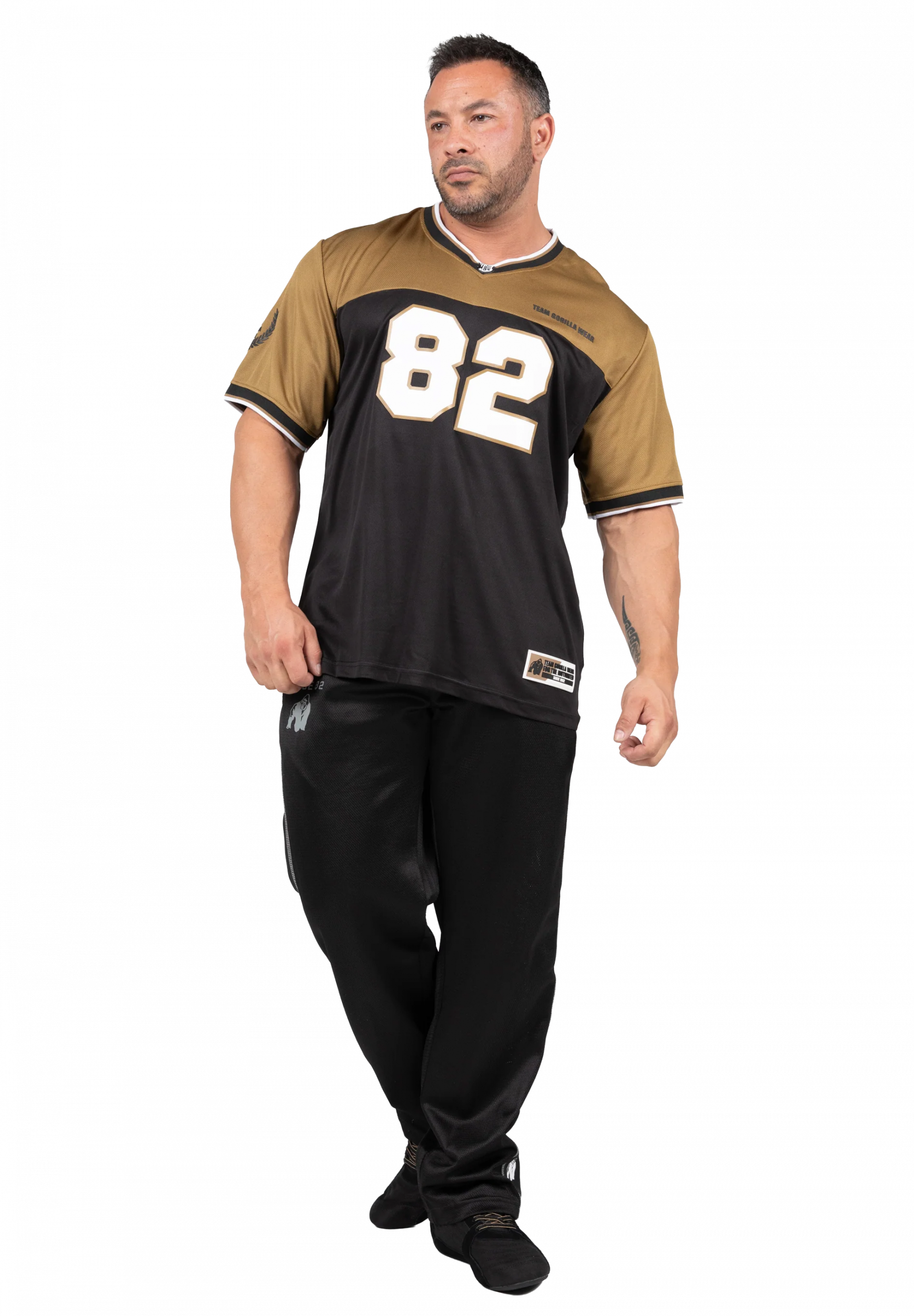 Maillot Trenton Gorilla Wear homme - Noir/Or 3