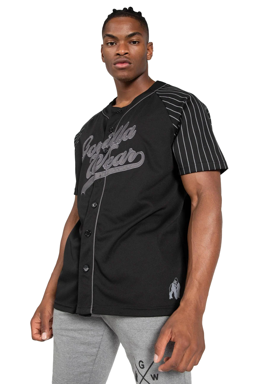 Maillot Baseball 82 Gorilla Wear homme - Noir