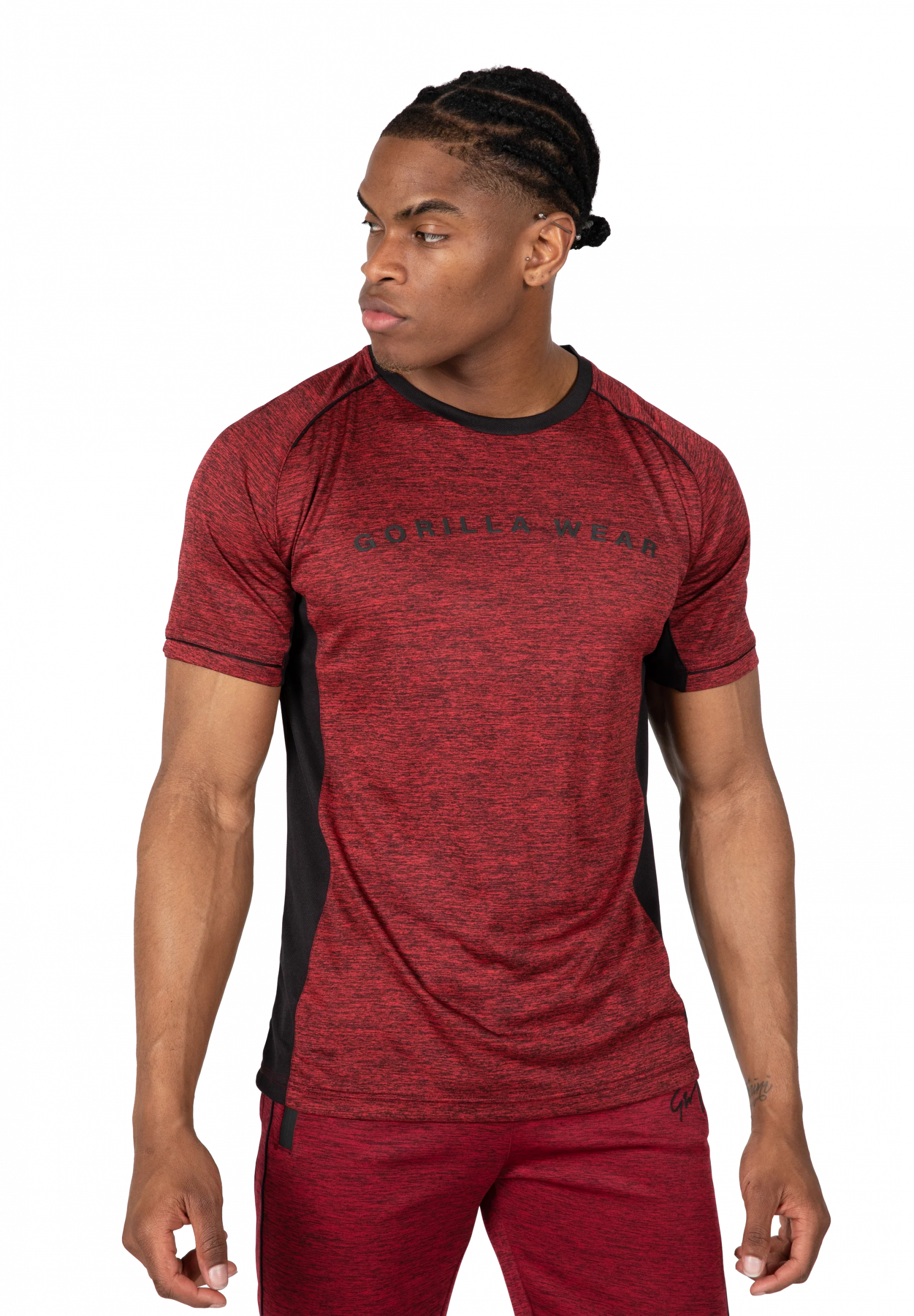 T-shirt Fremont Gorilla Wear homme - Bordeaux/Noir