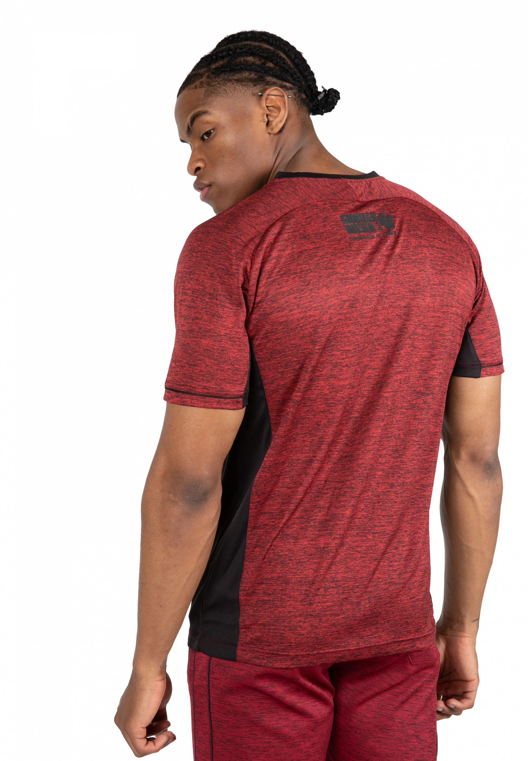 T-shirt Fremont Gorilla Wear homme - Bordeaux/Noir 2