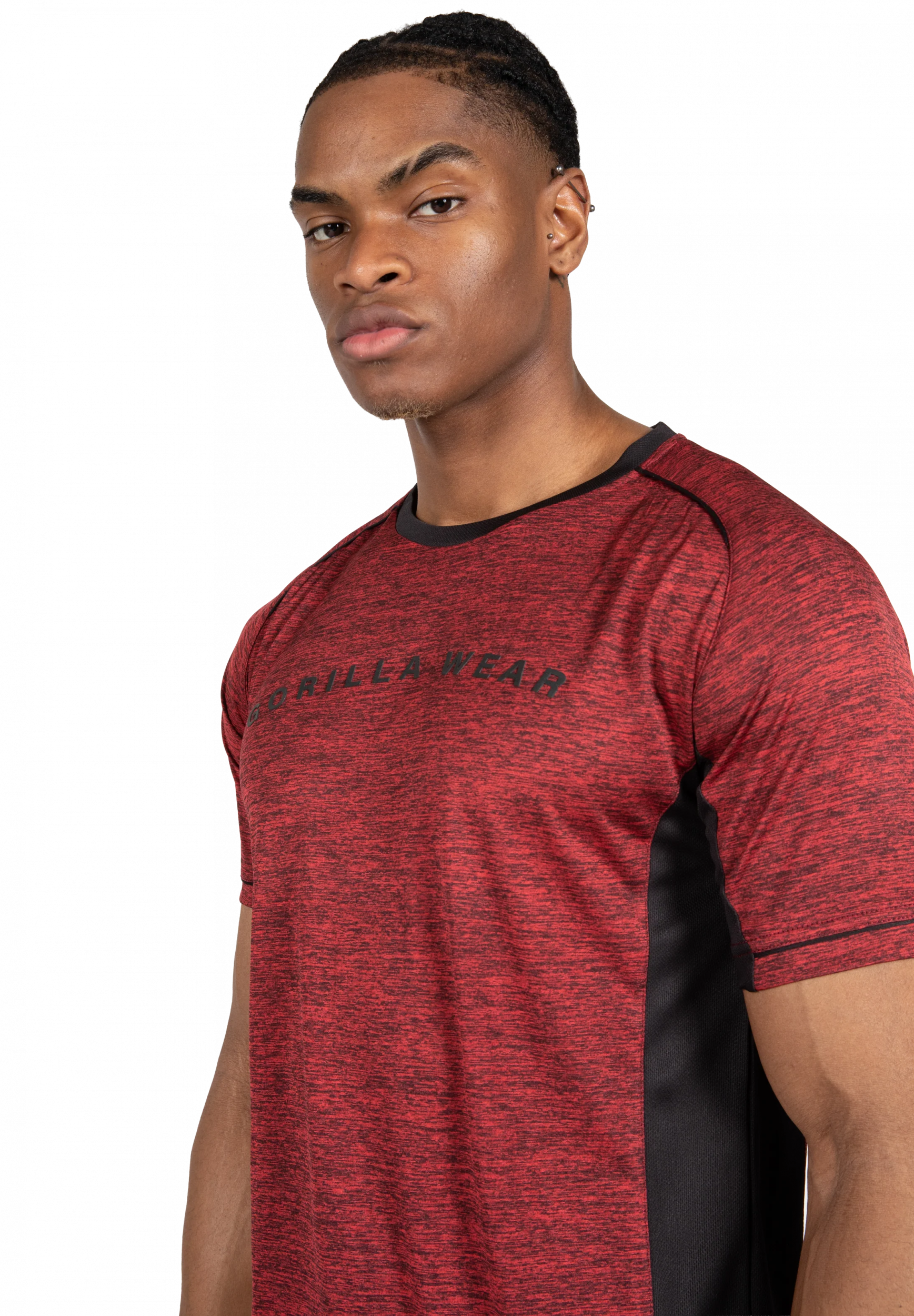 T-shirt Fremont Gorilla Wear homme - Bordeaux/Noir 4